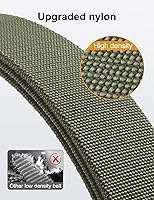 Vista 35 de JUKMO Cinturón táctico de liberación rápida, trabajo militar de 1.5 pulgadas, cinturón de senderismo con hebilla de cinturón de seguridad resistente