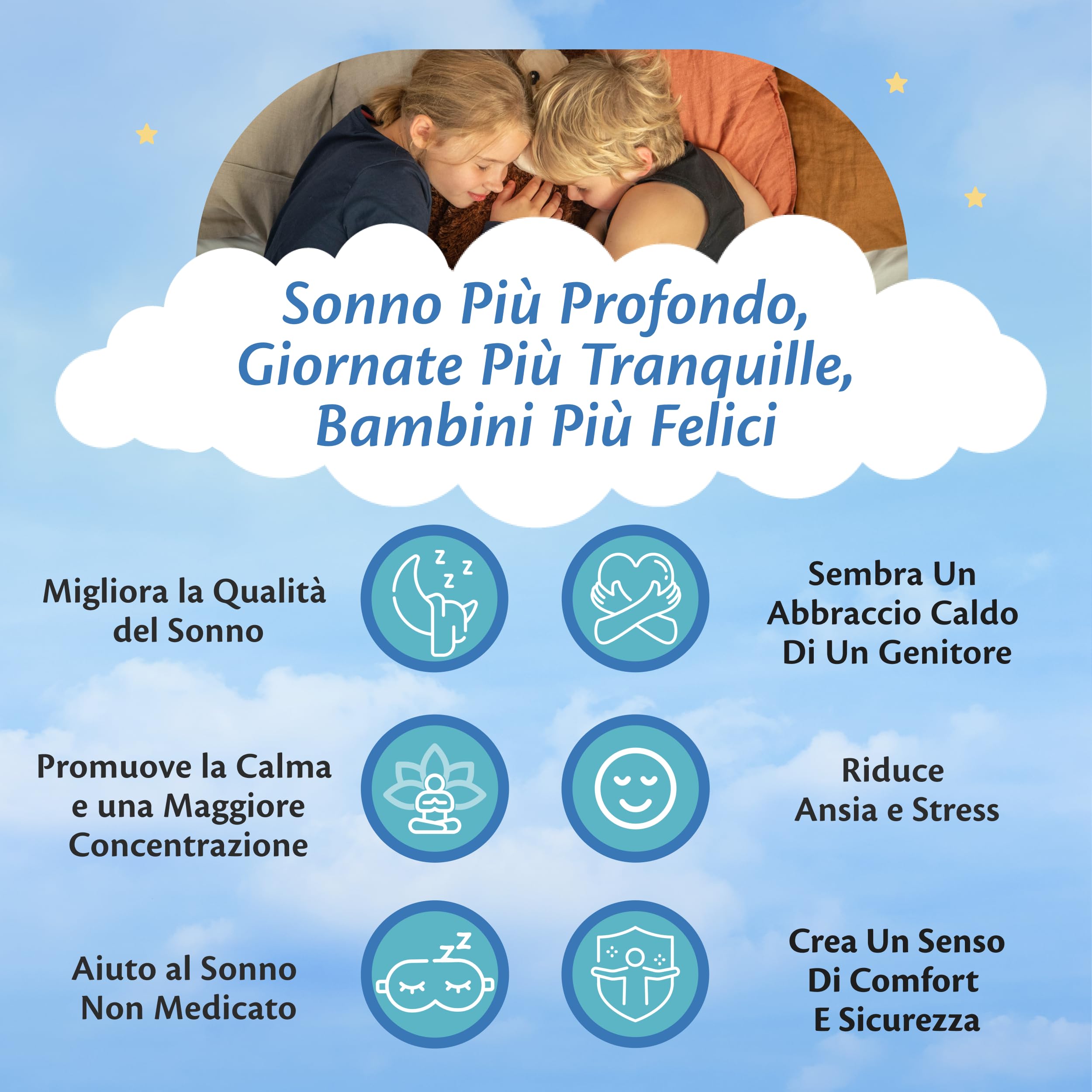 Ella Coperte Ponderate Bambini 2,4kg 90x120cm - Coperta Ponderata Rilassante per il Sonno - Perle di Vetro Ipoallergeniche, Strato Esterno in Cotone Morbido e Fresco - Per Bambini 15-25kg - A pois