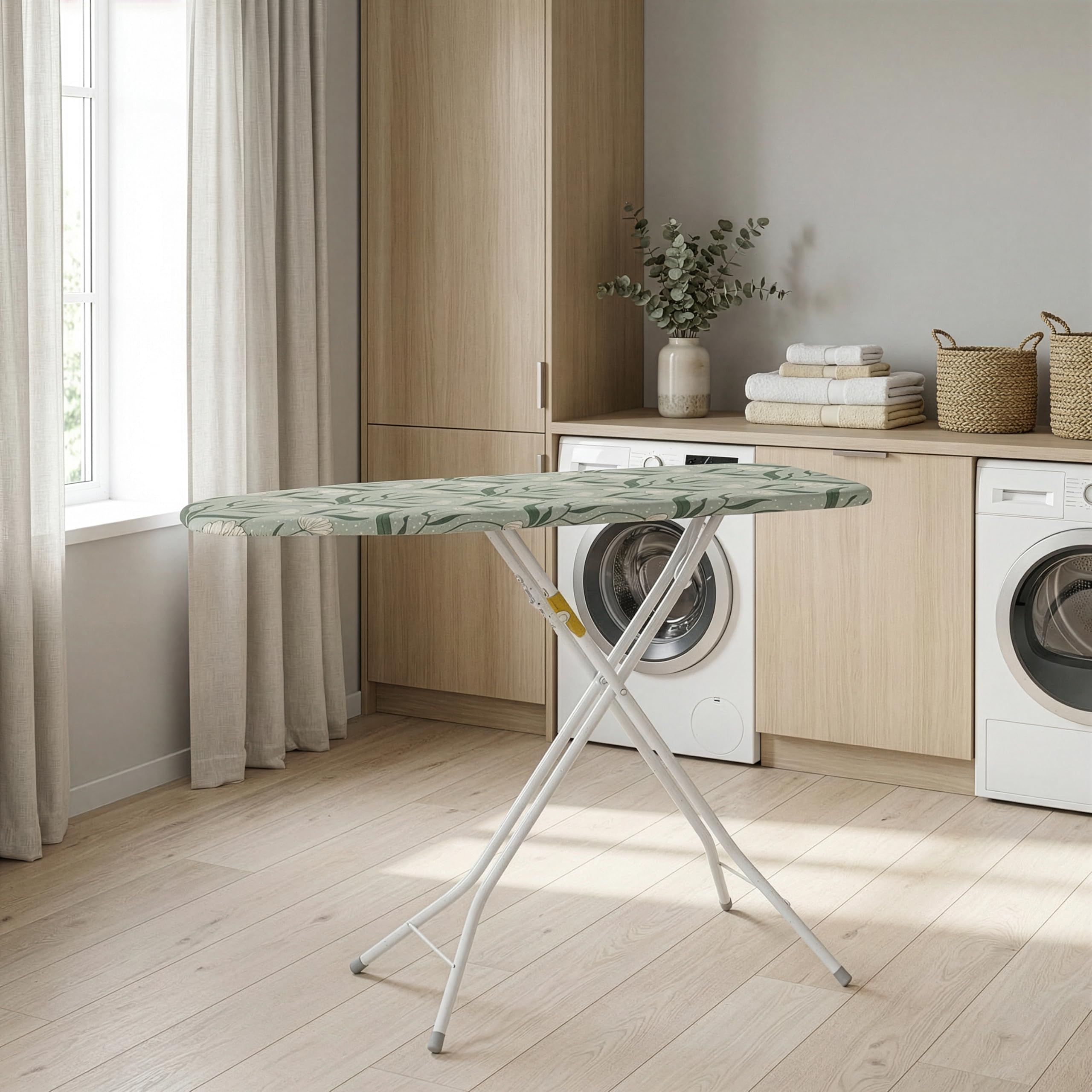 Rörets - Bügelbrett Bolt White | Mit Aufhängehaken & Sicherheitsverriegelung - 38x112 cm - Bügeltisch mit Qualität von Schwedens führender Bügelbrettmarke