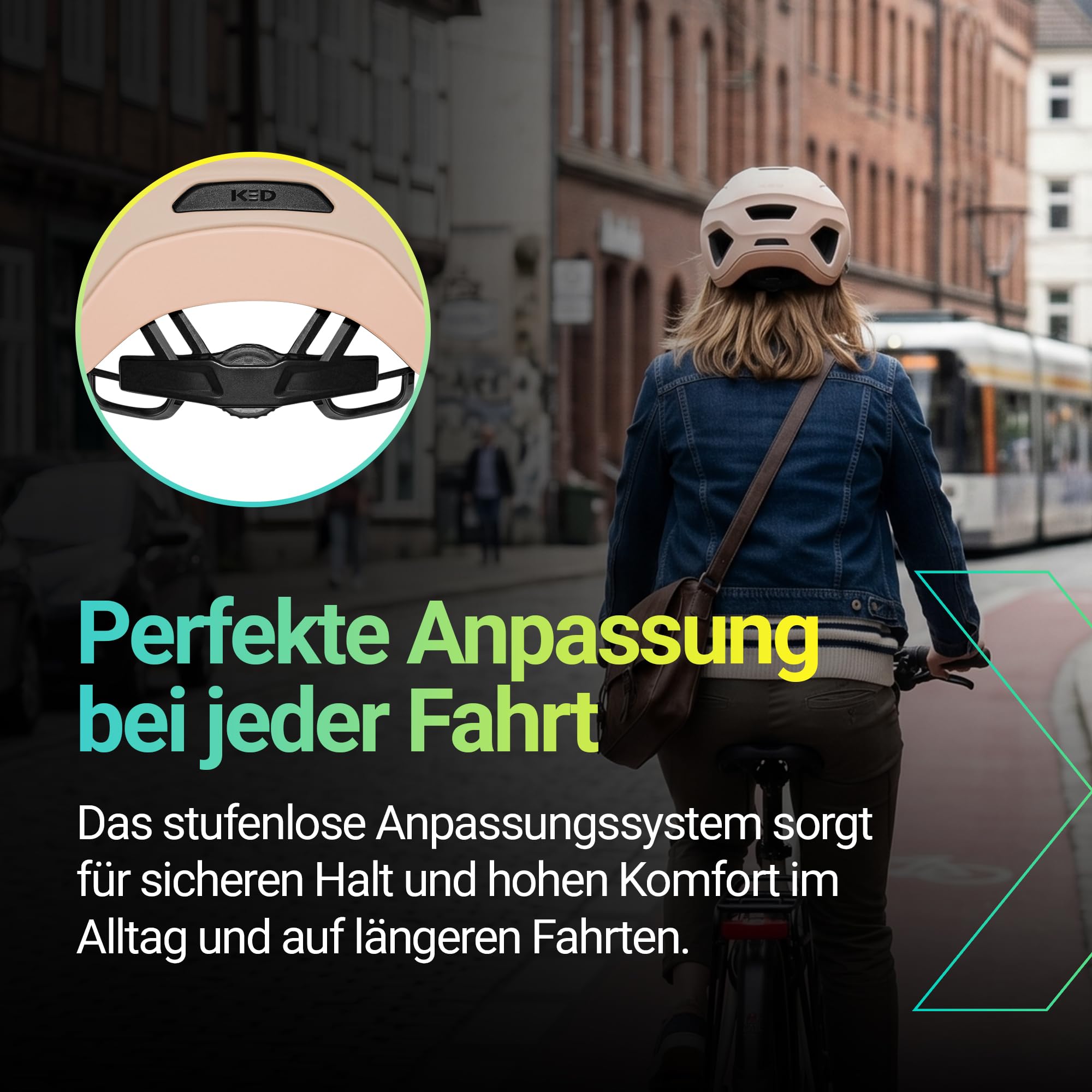 KED Embrace Urban UF-1 Unisex Fahrradhelm – Stylischer Urban Helm Mit In-Mold Technologie Für Alltag, Pendeln Und Freizeit