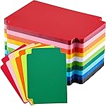 Suilung 100 Pcs Trading Card Dividers Plastic Card Dividers, Multicolor Frosted Separator with Tabs Standard Vertical Compatible with MTG Games Sports TCG, 2.7 x 3.8 Inches