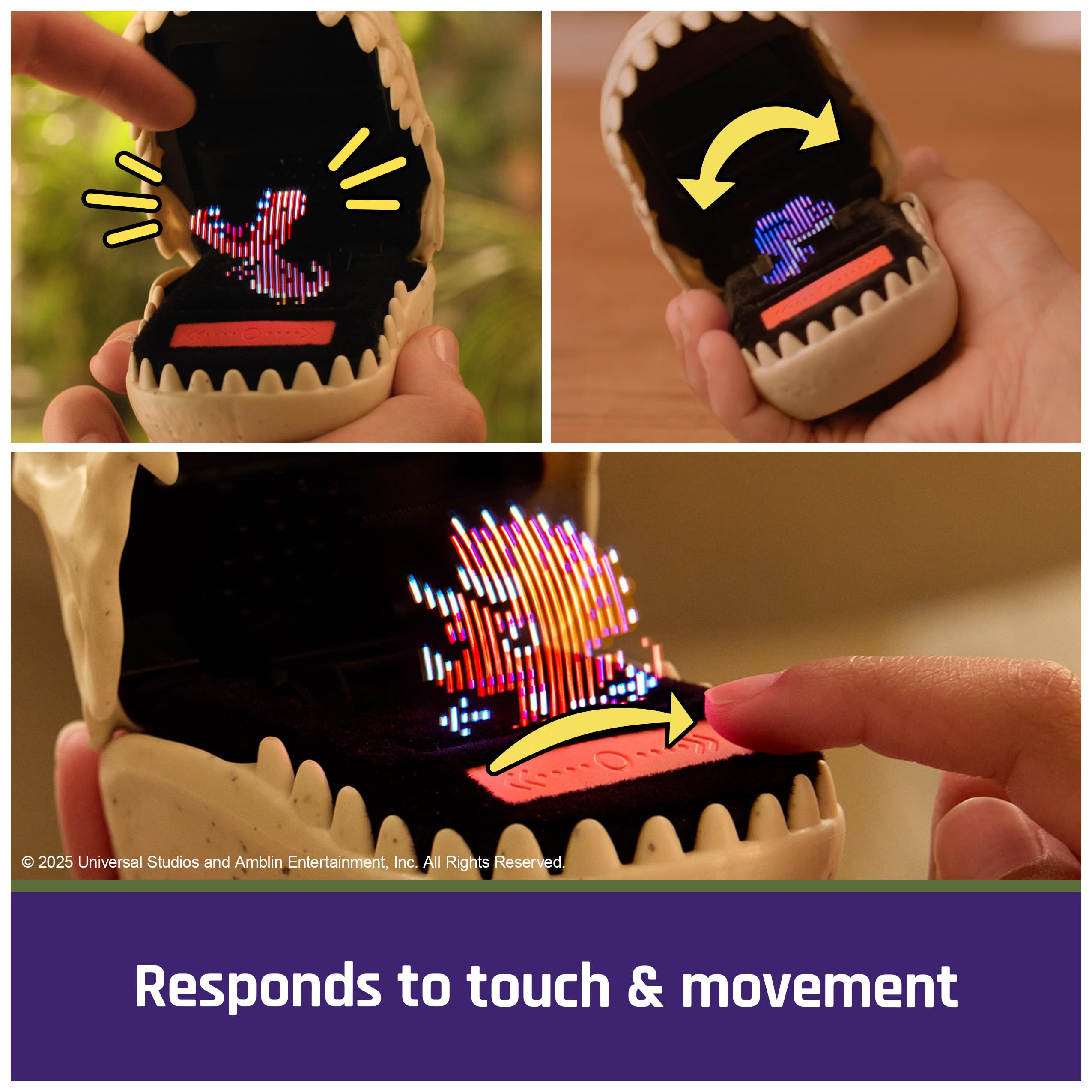 Jurassic World Interactive Dinosaur Toy with 25 Dinosaurs Inside, Reacts to Touch, Pods Connect & Interact, Digital Pet Kids Toys for Ages 5 and up