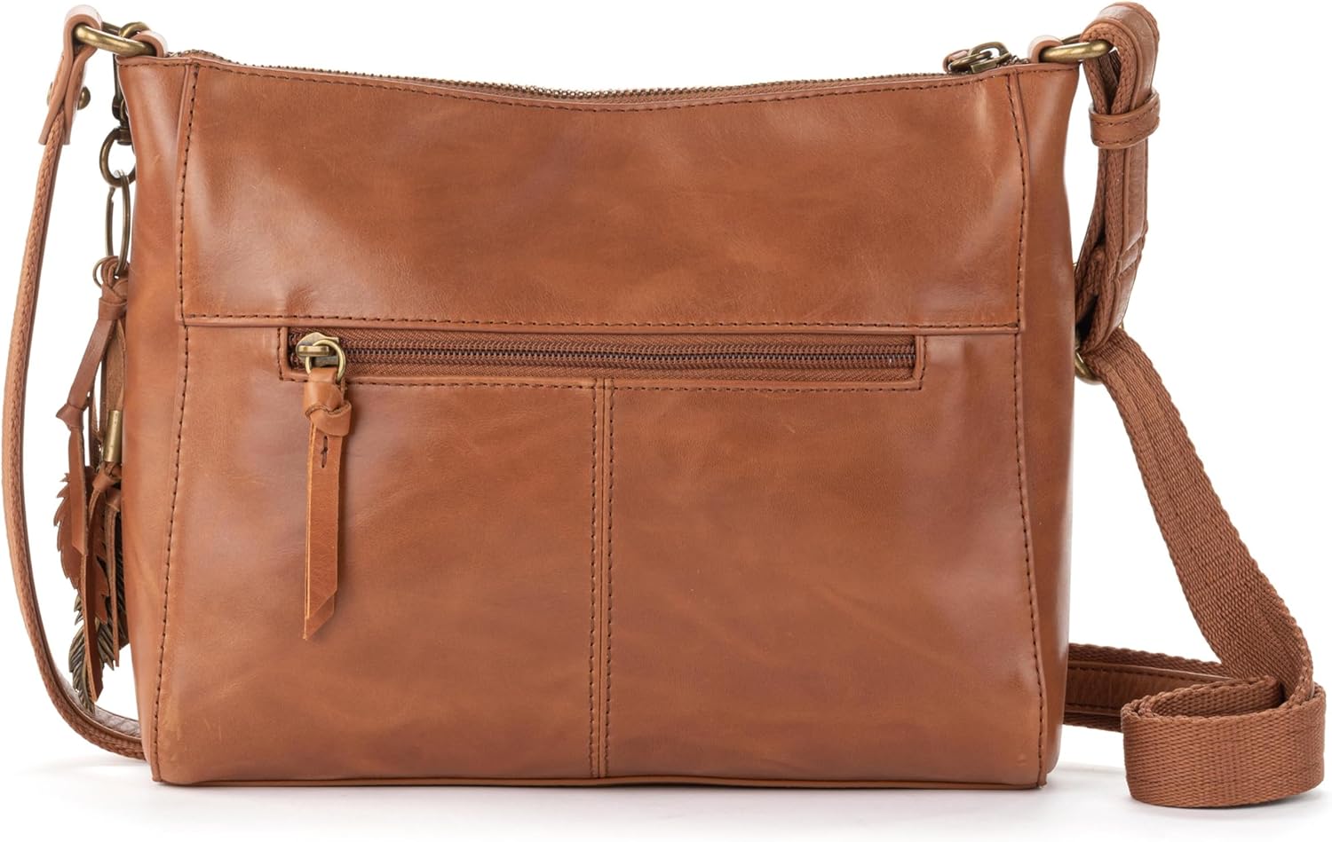 The Sak Alameda Leather Crossbody Purse - Leather Women's Handbag for Everyday & Travel - Cross Body Bag With Zipper - Image 5