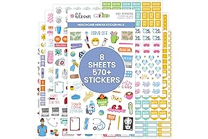 Healthcare Heroes Stickers: Essential Medical Worker Icons for Décor & Planning