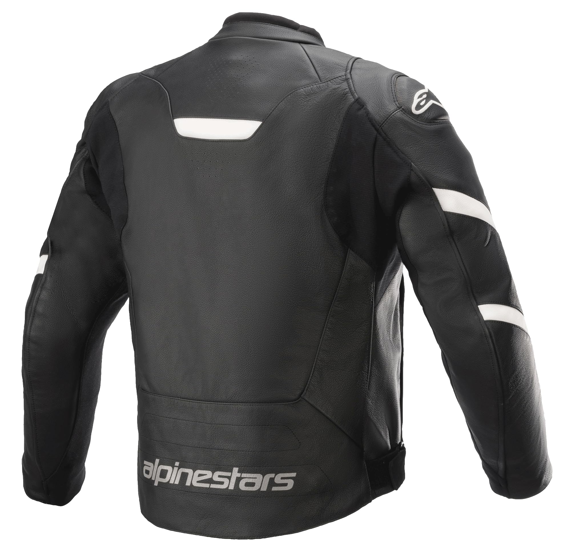 Alpinestars Faster V2 Veste en Cuir Noir/Blanc Vestes Homme (lot de 1)