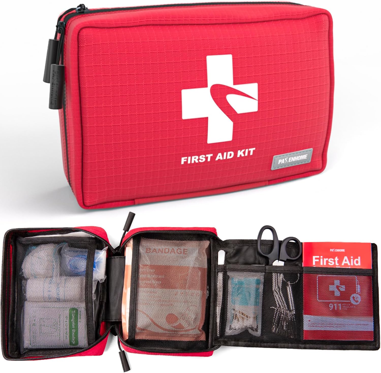 Compact First Aid Kit 300 PCS – Small Waterproof Emergency Medical Kit for Home, Car, Travel, Camping, Hiking, Truck, Office, Sports & Outdoor – Lightweight First Aid Bag Compact First Aid Kit 300 PCS – Small Waterproof Emergency Medical Kit for Home, Car, Travel, Camping, Hiking, Truck, Office, Sports & Outdoor – Lightweight First Aid Bag