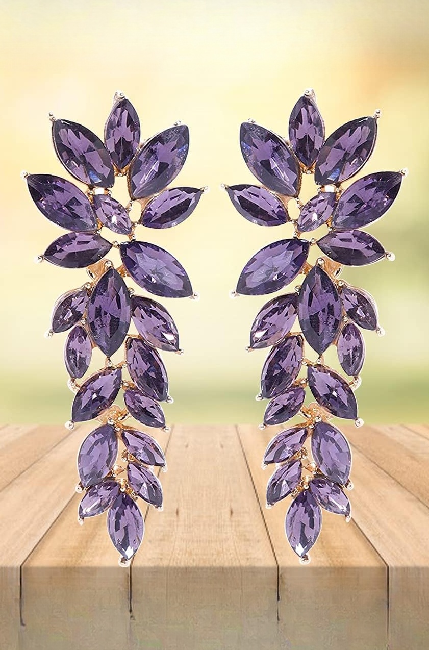 Fashion Jewellery Earings Drop and Dangler Ear rings Crystal Earrings for Girls and Women