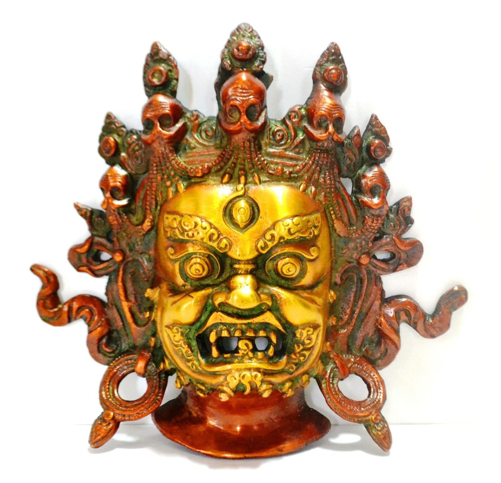 Buy CraftVatika Tibetan Mahakala Wall Sculpture Old Vintage Hindu God