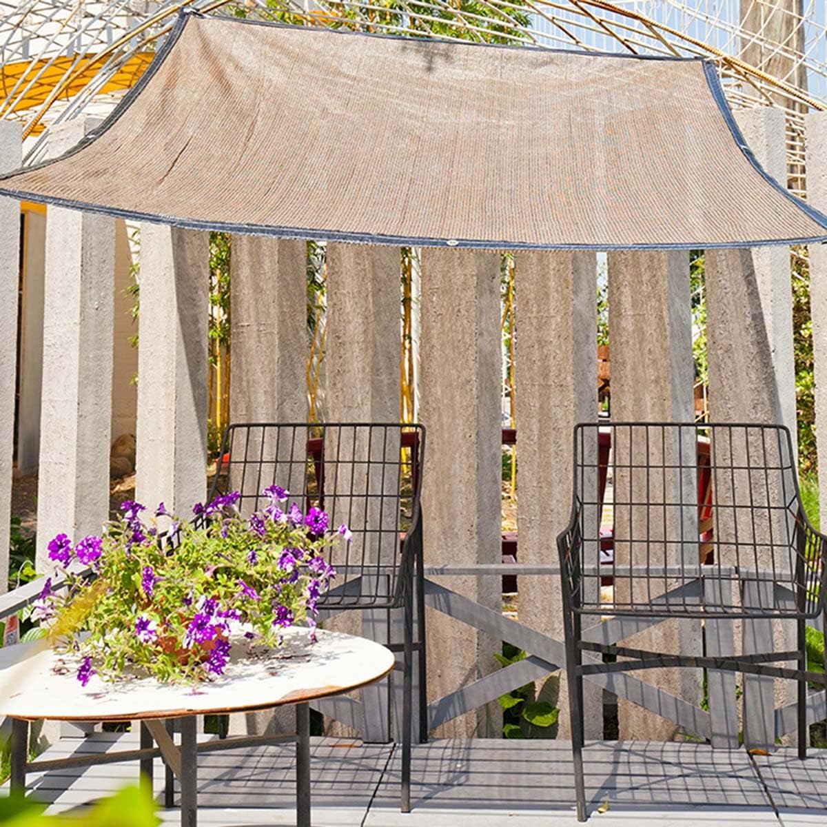 Telo Ombreggiante 6x6m - Protezione UV 90% Per Giardino, Patio E Animali - Foto 9