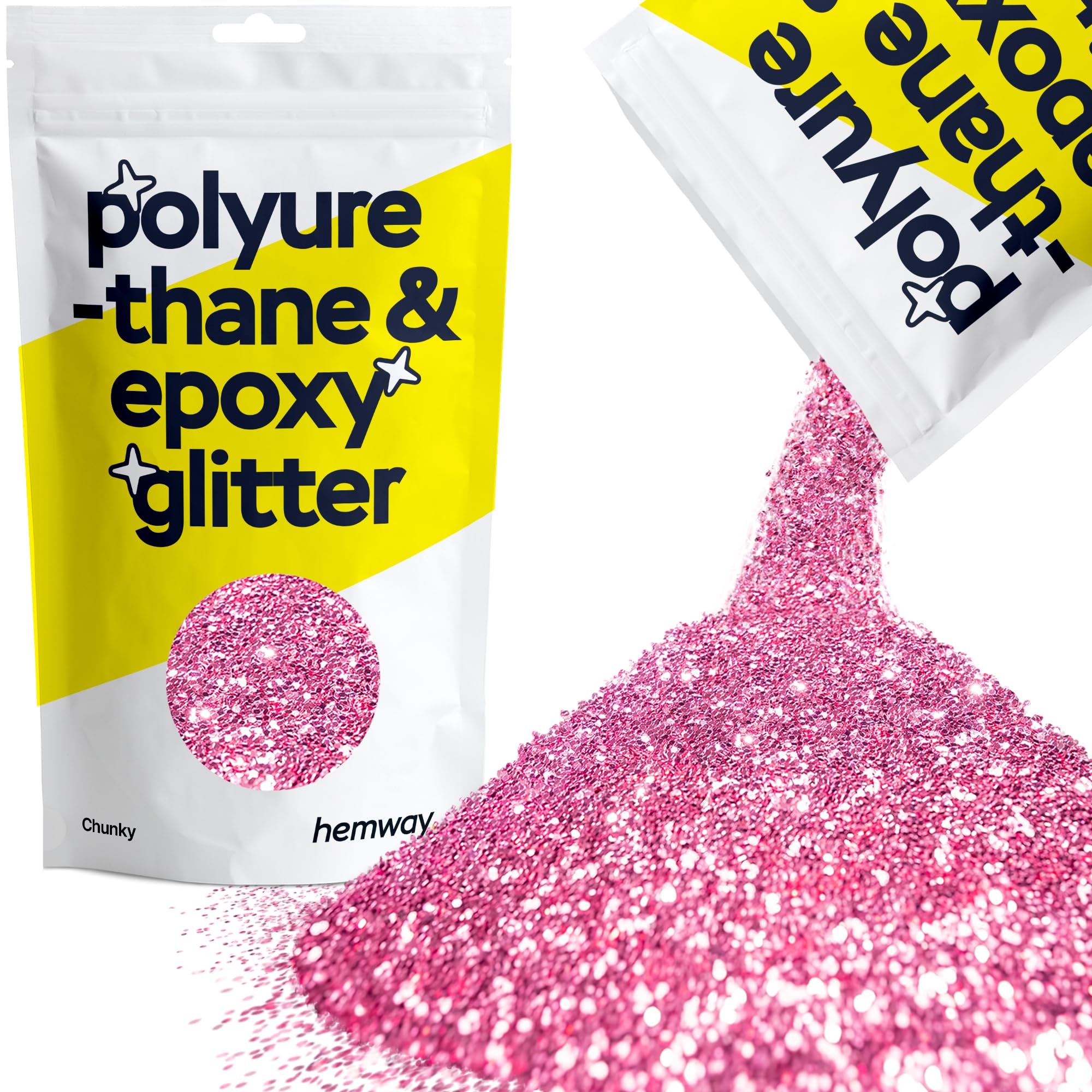 Hemway Resin Glitter Bronze Brown 100g Super Chunky | Polyurethane & Epoxy Glitter for Resin Crafts, Tumblers, Coasters, Floor & Table Art — view 116
