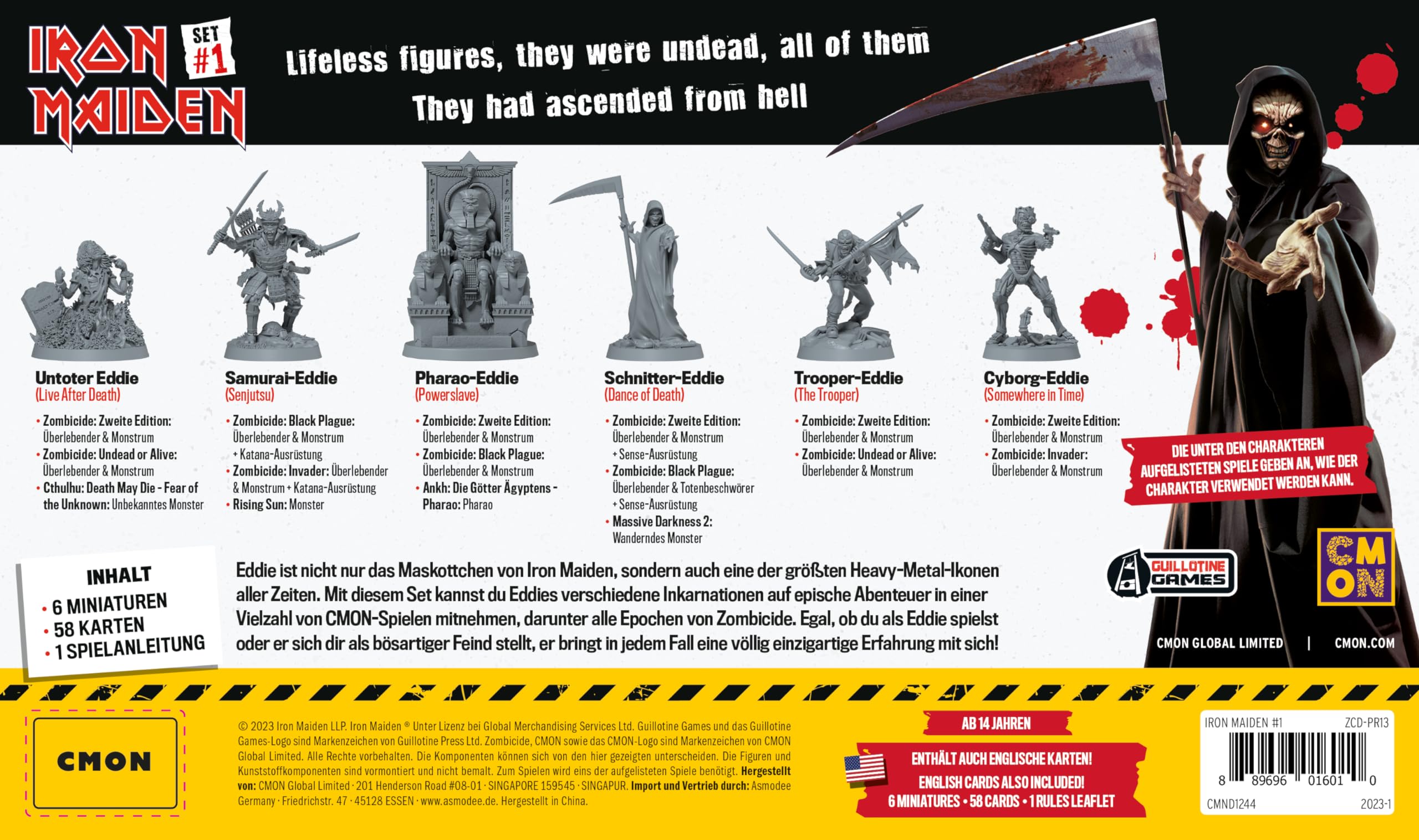 Asmodee gmbH Zombicide: Iron Maiden Charackter Pack 1