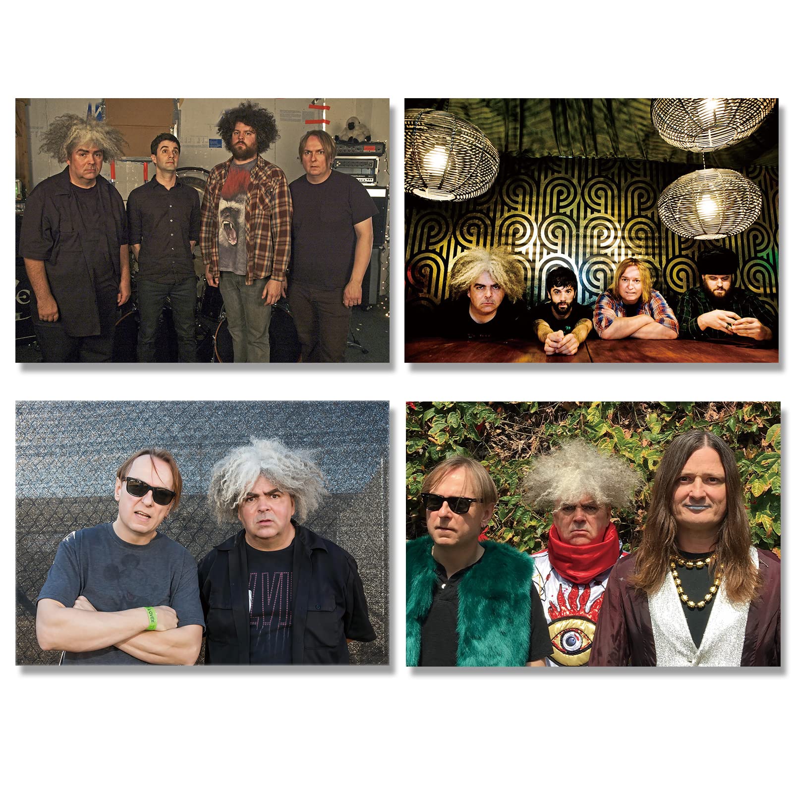 Melvins Poster Classic Punk Music Band Posters Wall Art Picture Print Modern Family Bedroom Decor 4 PCS Unframed (10x14Inch)