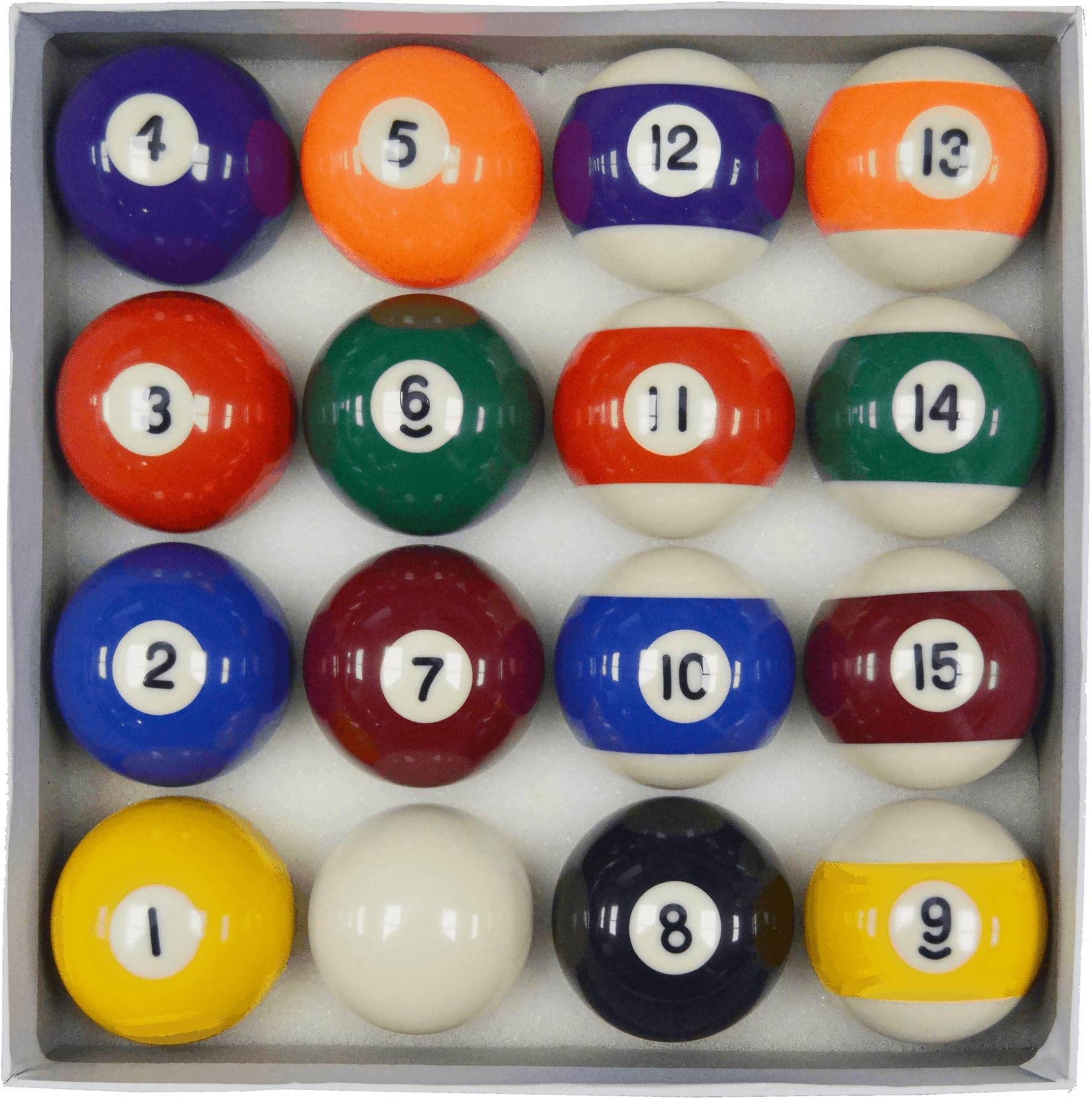 Homegames Spots and Stripes Pool Table Ball Set UK 2" Competition