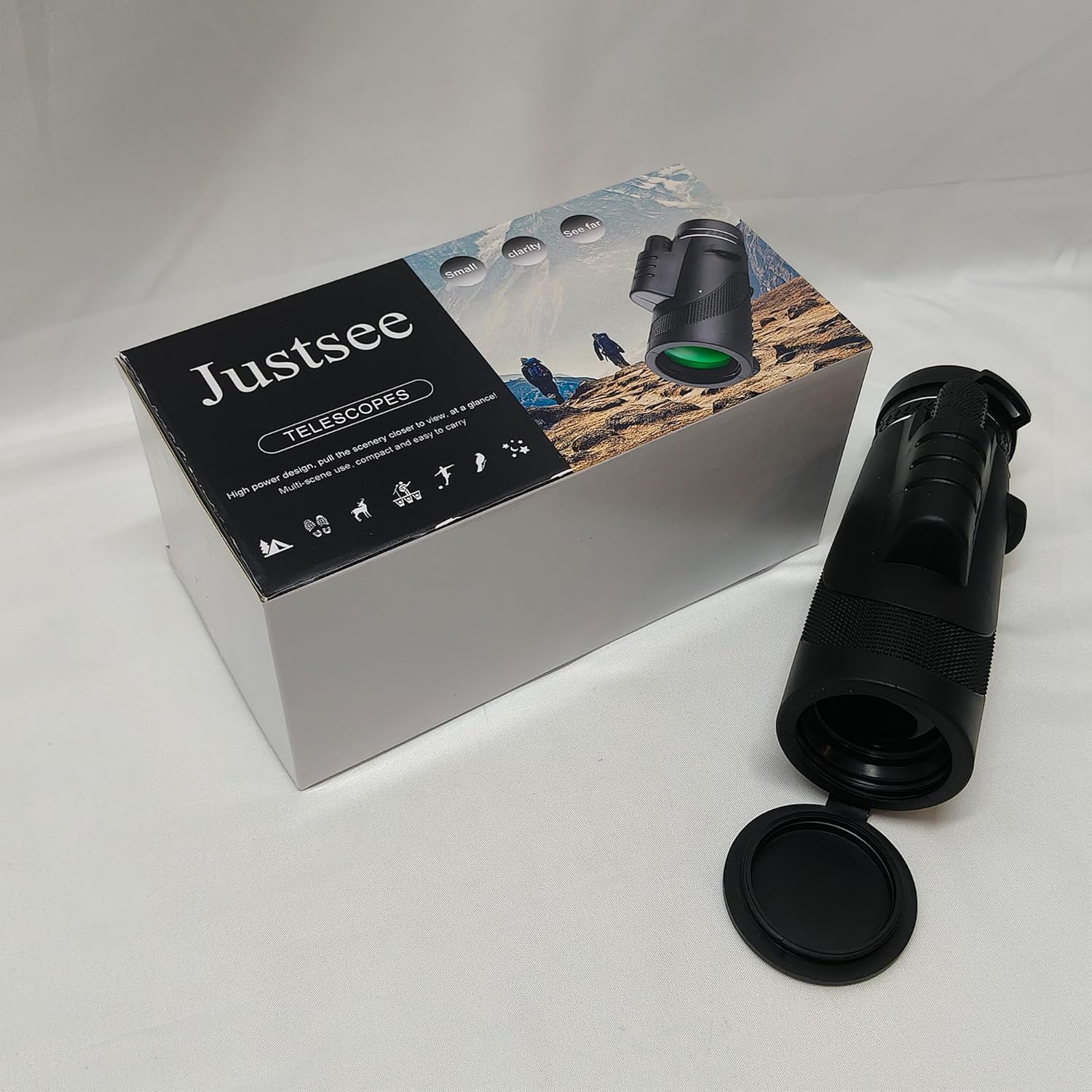 Justsee-Telescopes-Lightweight Compact Telescopes for Bird Watching Hunting,Super Sharp and Clear.