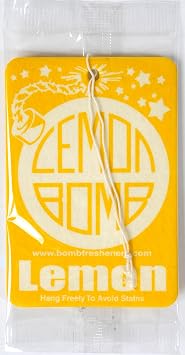 Lemon Bomb Air Freshener Pouch Pack 72 pc Box