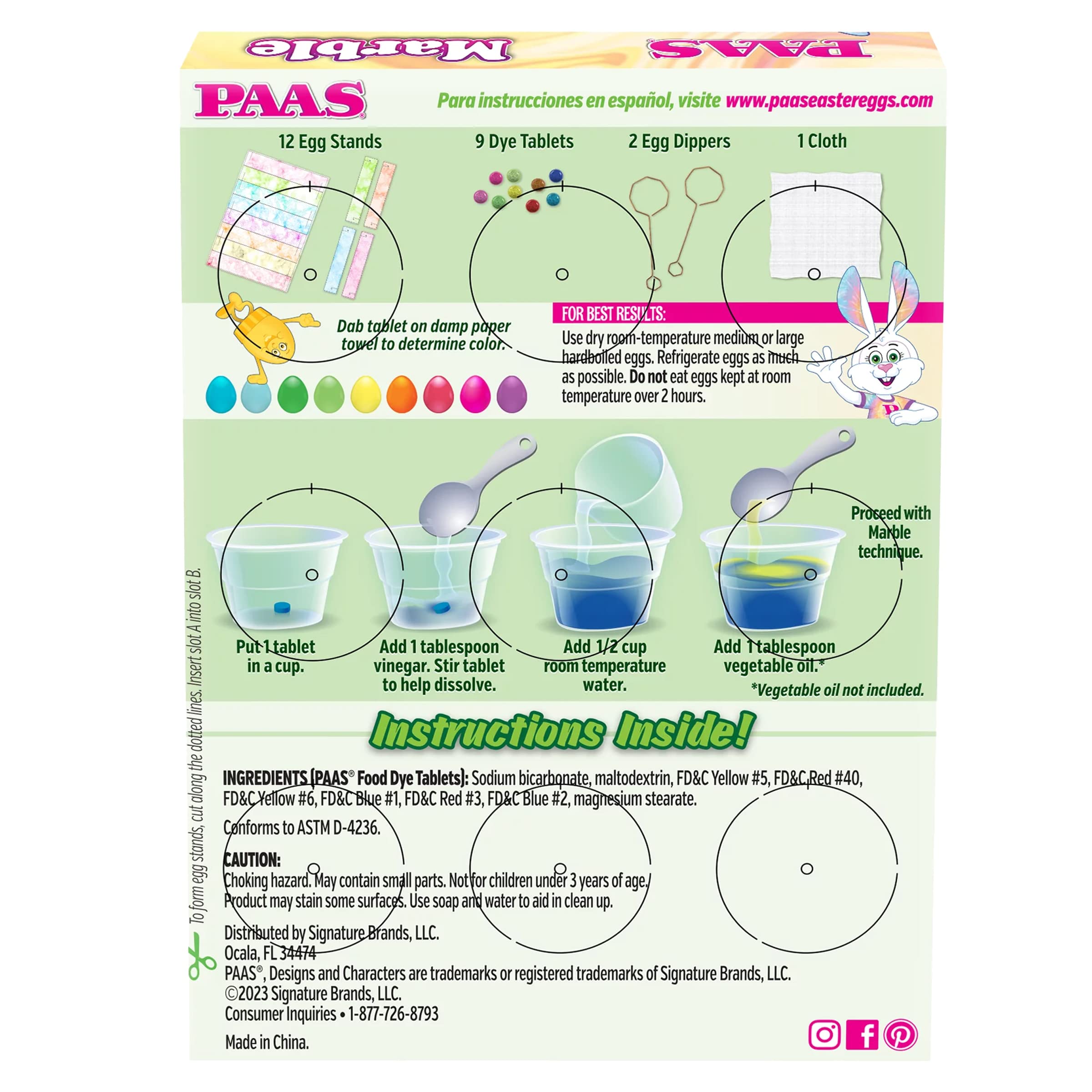 Paas Marble Egg Coloring Kit - Decorate 36 Eggs!