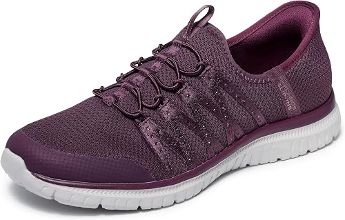 Skechers Women's Sport Active Hands Free Slip-Ins Virtue - Stunner, Wine, 5.5