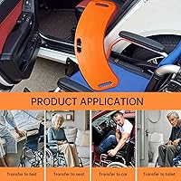 Vista 4 de Tabla de transferencia y tablero deslizante para transferir, transferencia de tabla deslizante a silla de ruedas, transferencia de paciente, tablas