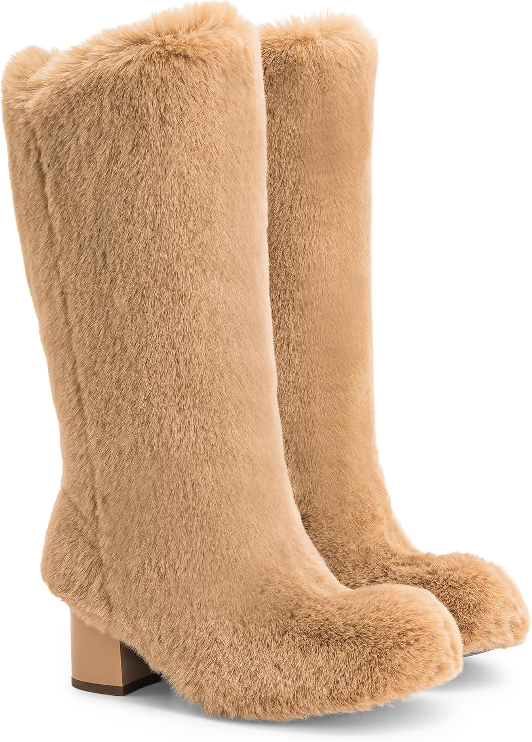 JW PEI Women's Isabella Slouchy Faux Fur Boots - Image 3