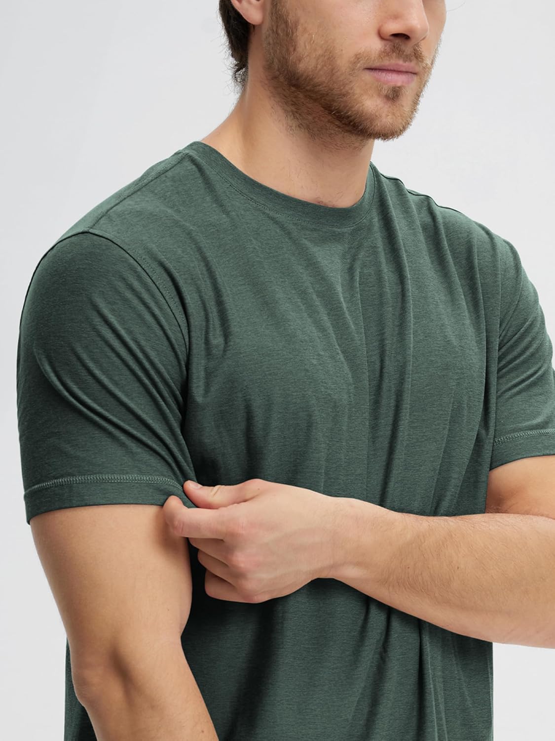 ODODOS Men's Performance T-Shirt - odSTRATUM Tech Tee, Ultra Soft Moisture Wicking UPF 50+ Fitness Shirts - The Ascent Series - Image 4