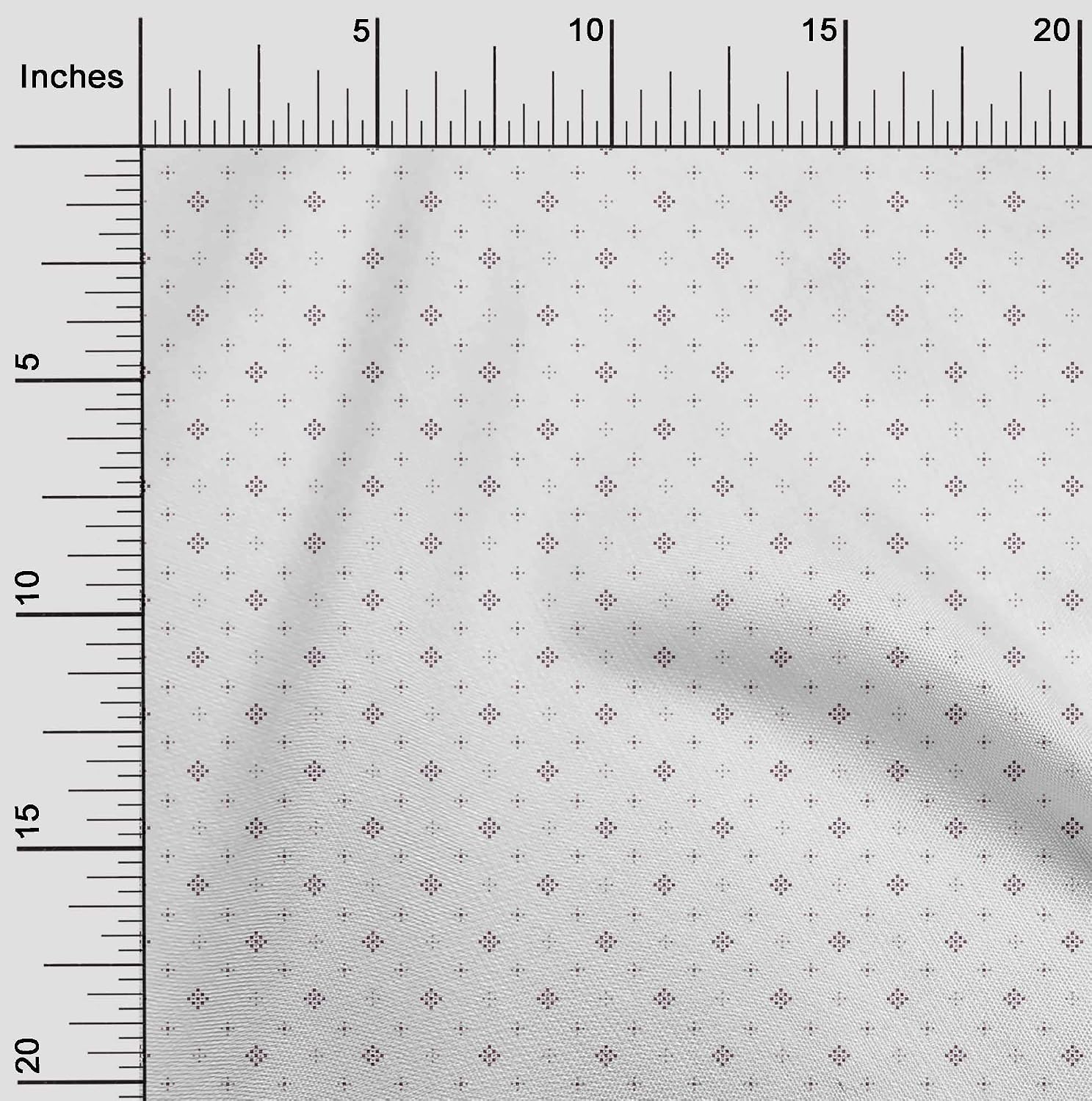 oneOone Cotton Flex Pink Fabric Dot & Square Shape Geometric Dress Material Fabric Print Fabric by The Yard 40 Inch Wide