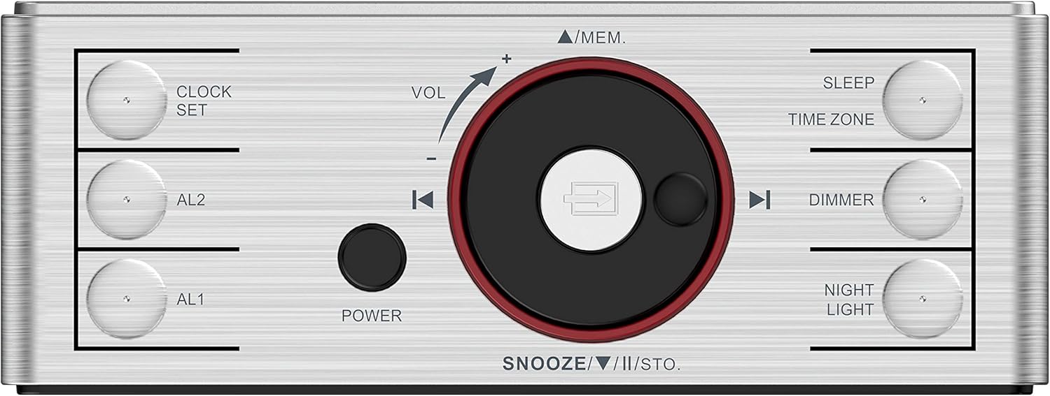 Greatest Product Emerson Radio ER100112 Smartset Alarm Clock Radio with Bluetooth Speaker, USB Charging, Night Light, 1.4 Blue Jumbo Display & Dual Alarm 70% Off Everything Emerson Radio ER100112 Smartset Alarm Clock Radio with Bluetooth Speaker, USB Charging, Night Light, 1.4 Blue Jumbo Display & Dual Alarm