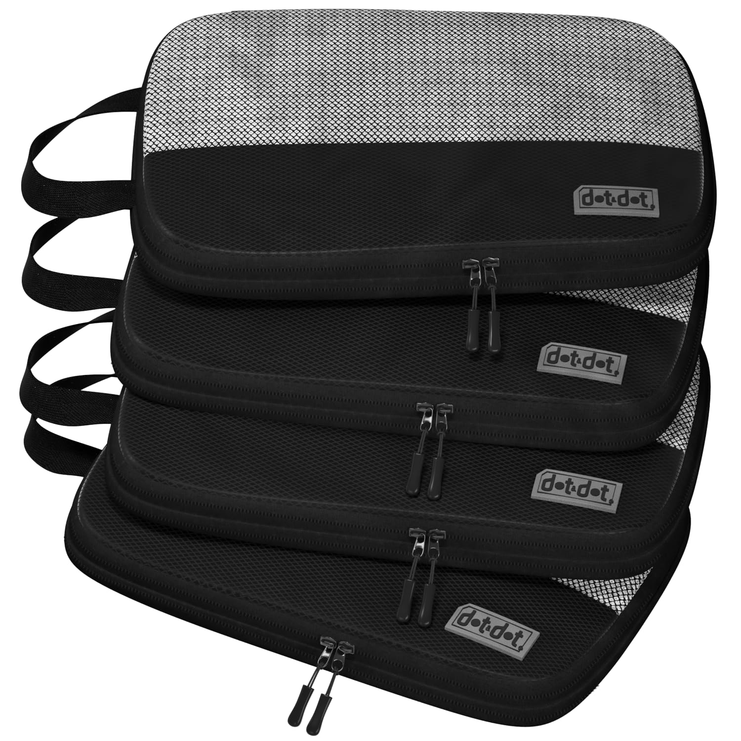 Packing Cubes Compression Meowoo 4Pcs Organisateur Valise Avec Compression, Compressive Packing Cubes, Cube De Rangement Voyage Pour Vêtements, Sac De Compression Voyage, Beige Sac De Rangement
