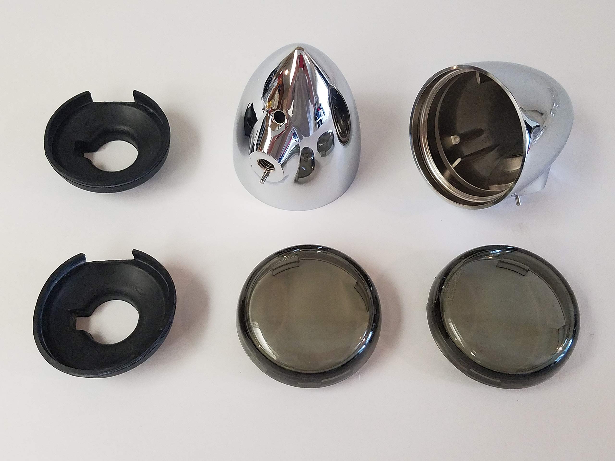 OEM Big Dog Motorcycles Rear Brake/Turn Signal Assemblies (Smoked) - 2003-11