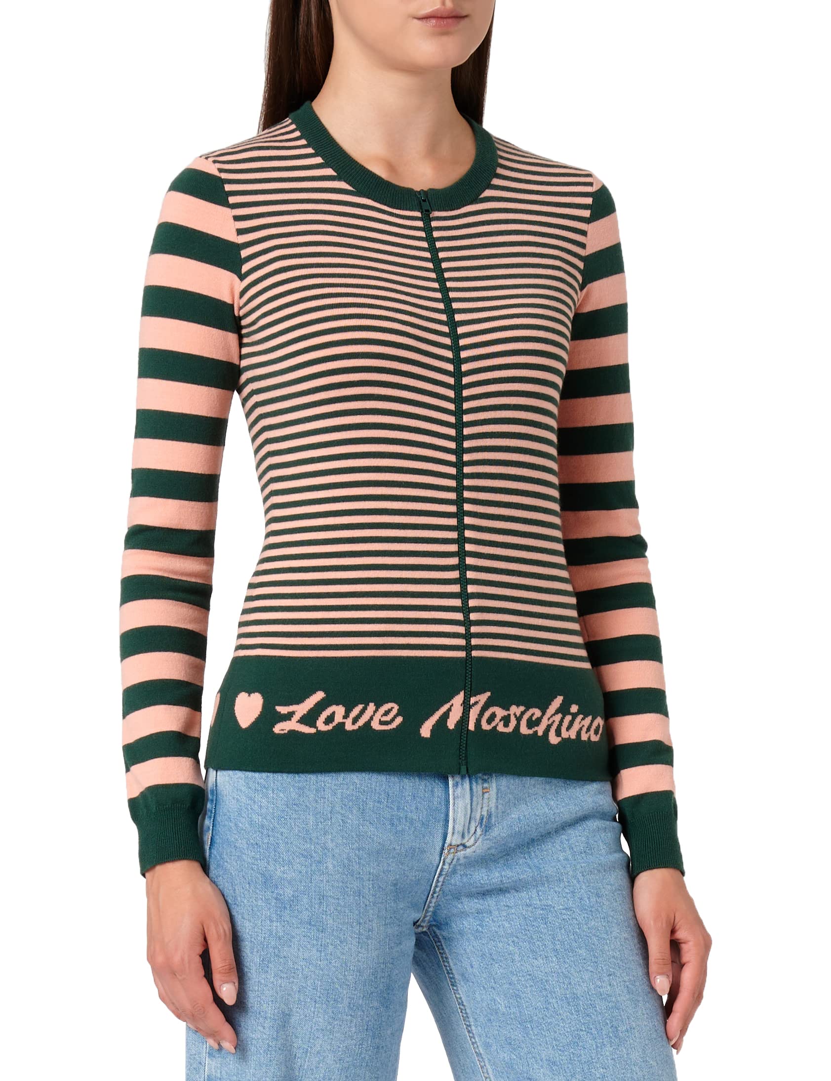 Love Moschino Kurtka Kobiety Kurtka Zapinana Na Zamek Z Mieszanej Wełny