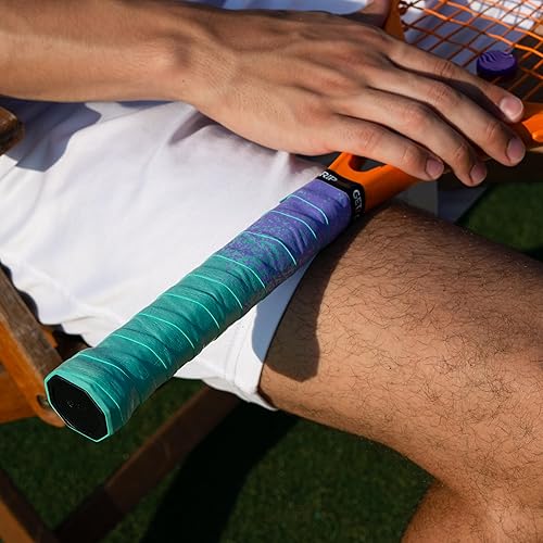 Miniatura 4 de Get A Grip - Grip personalizado para raqueta de tenis - Agarre antideslizante/de secado rápido para tenis - Grip precortado para raqueta de Paint