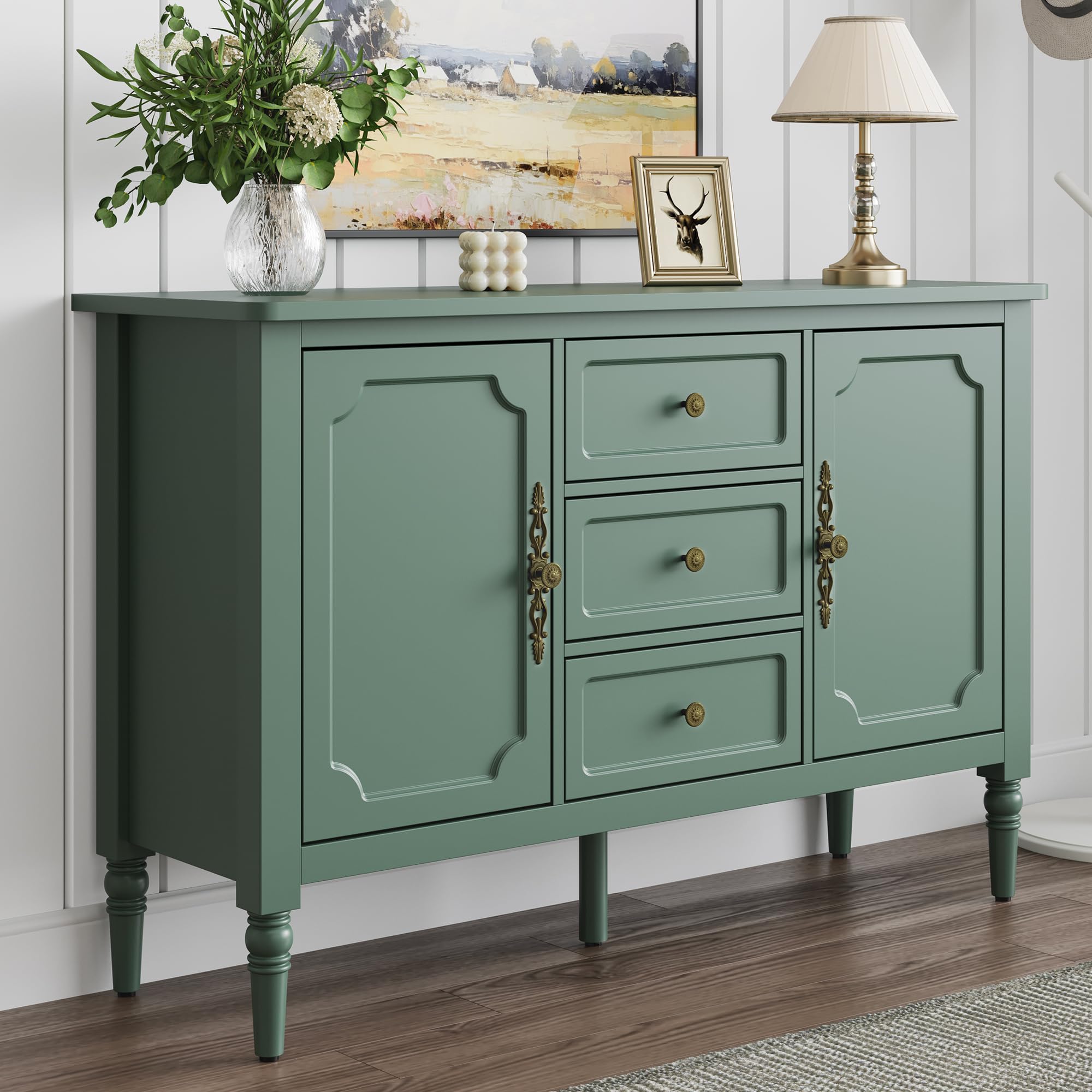 FansaFurn Mid-Century Sideboard Cabinet for Dining Room