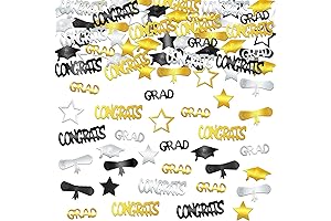 KatchOn Black and Gold Grad Confetti