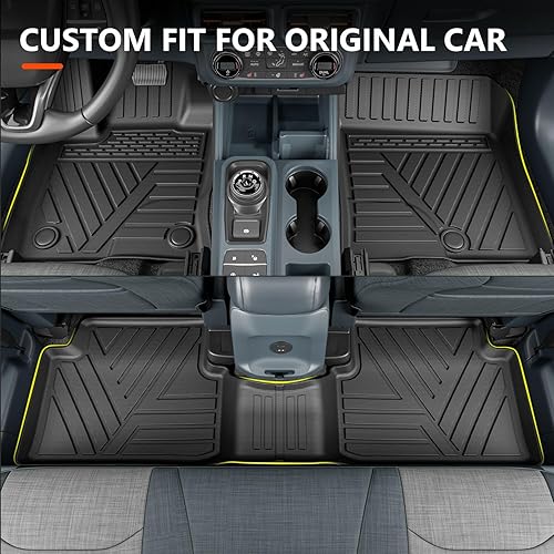 Vista 18 de powoq Tapete híbrido compatible con Ford Maverick 2022-2025, tapete de cama de elastómero termoplástico, tapete de repuesto para Ford Maverick