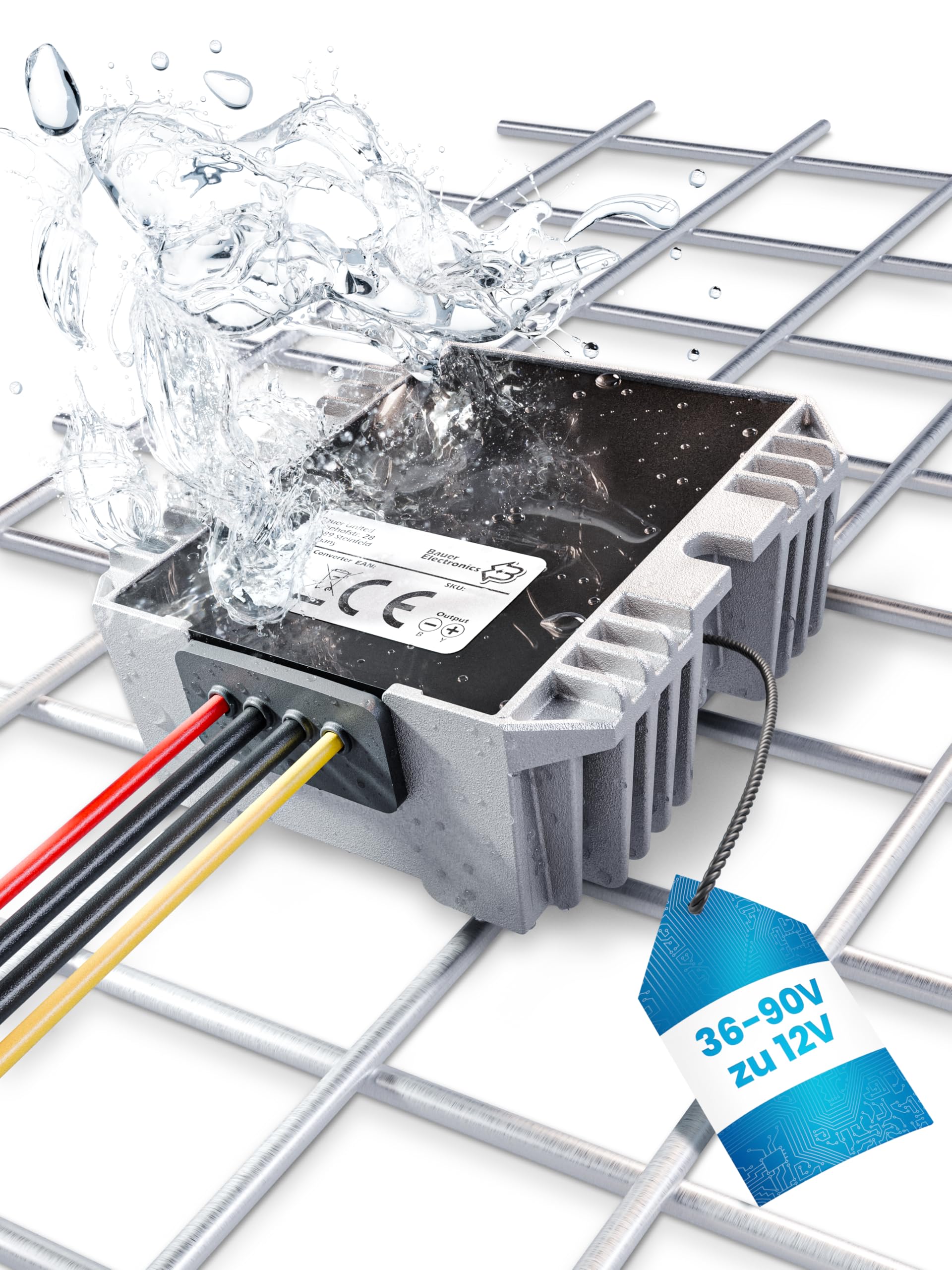 Convertidor de voltaje DC-DC aislado 48-V / 60-V / 72-V / 84-V a 12-V 10-A 120-W | Convertidor aislado galvánicamente regulador de voltaje estabilizador de voltaje limitador