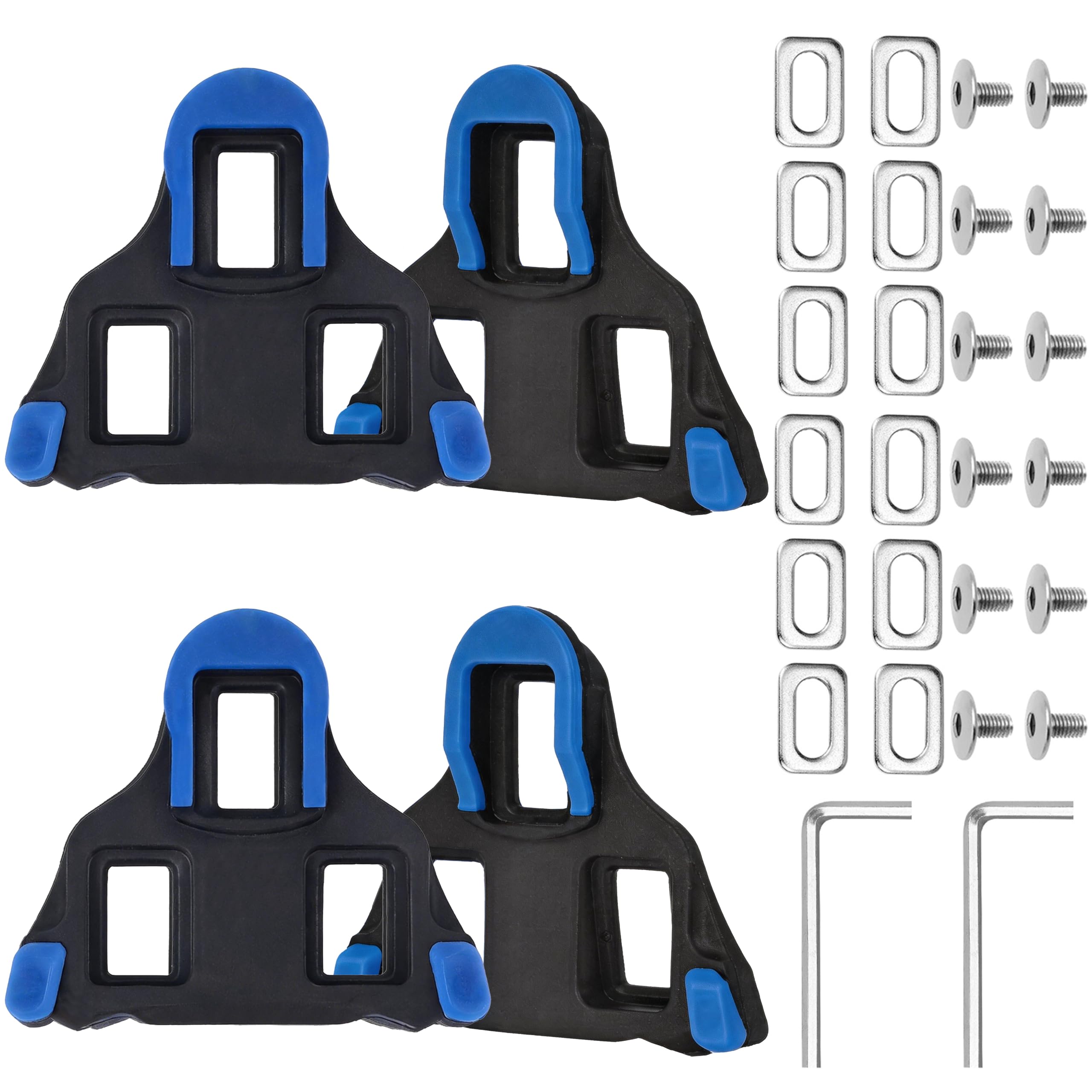 Road Bike Cleats Compatible with SPD-SL Pedals, 4 Pack