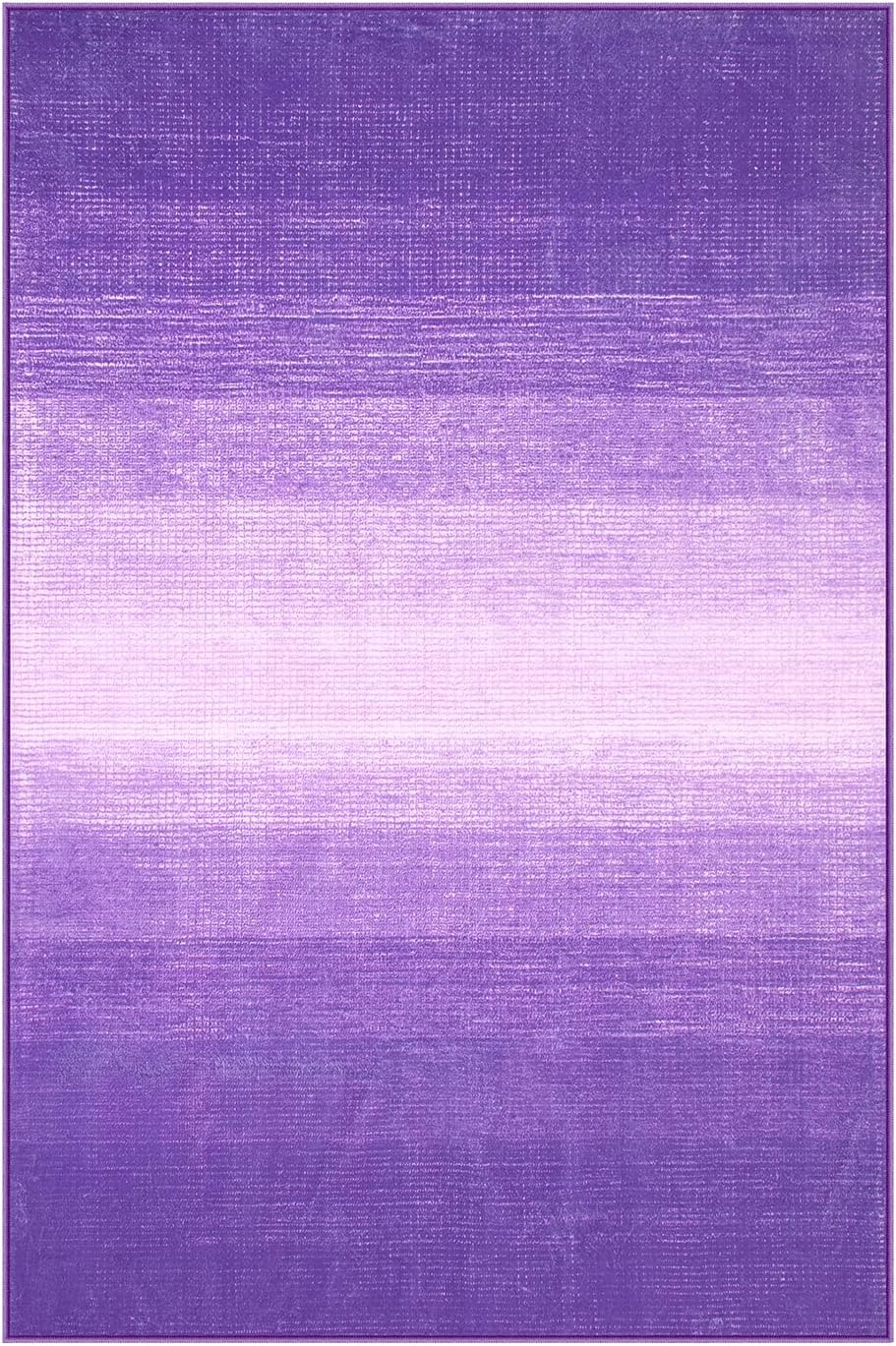 Wonnitar Modern Ombre Purple Rug 2x3, Small Washable Bathroom Rugs, Non-Slip Kitchen Rugs Throw Mat, Non-Shedding Gradient Soft Indoor Floor Carpet for Entryway Bedroom Bath (Purple, 2'x3')