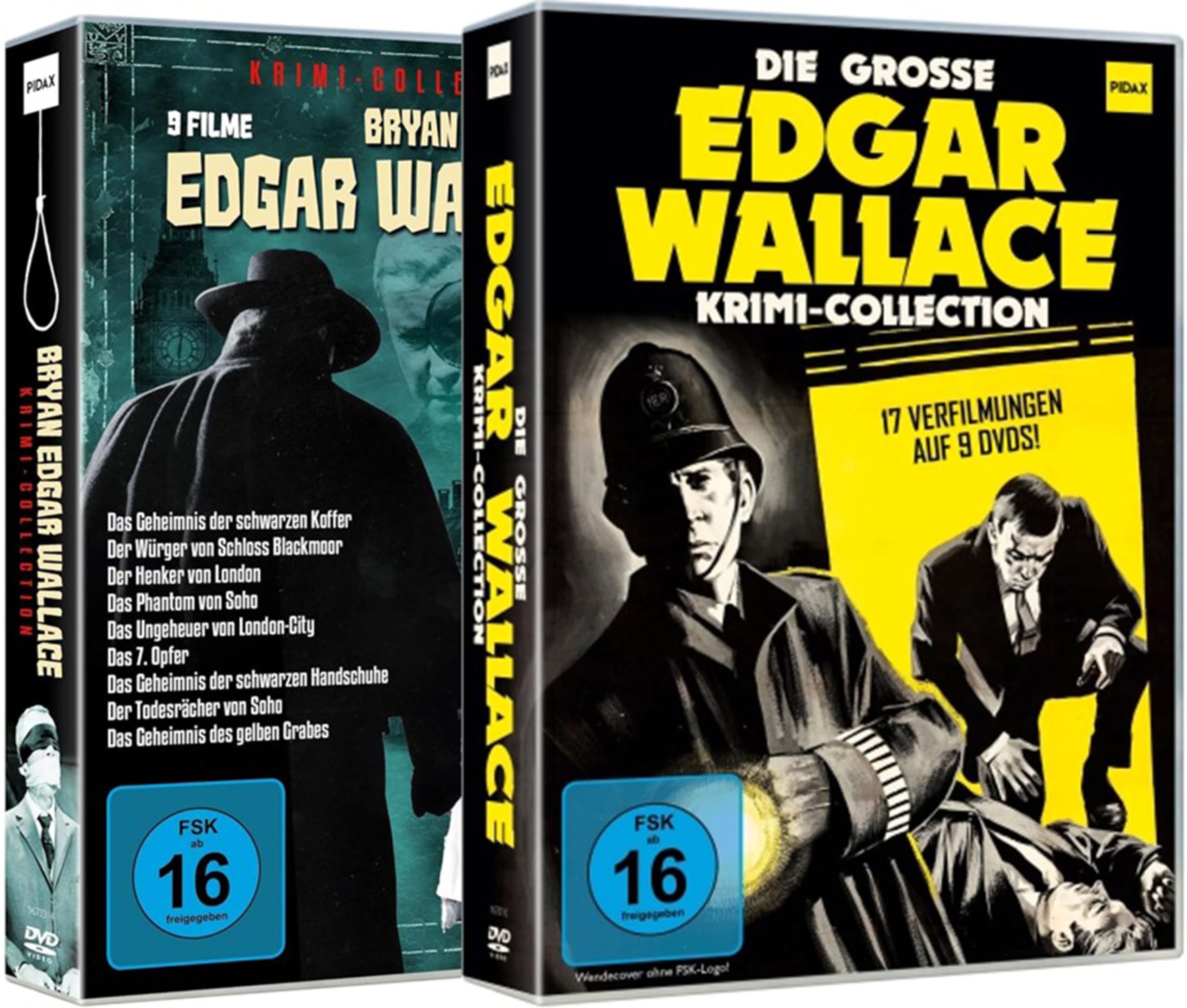Die große Edgar Wallace FAN Box Edition - 26 seiner populären Grusel Krimi Verfilmungen in 2 Sammlerboxen (incl. Bryan Edgar Wallace Krimi Collection)