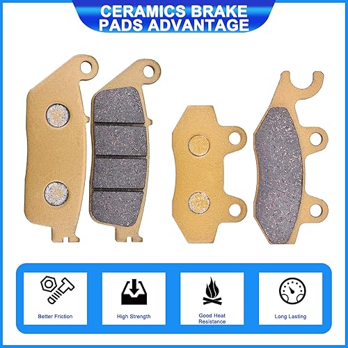 Miniatura 5 de Juego de pastillas de freno delanteras y traseras de repuesto para TRIUMPH Bonneville (865cc Spirit T214 T100 Black America), ScramblerSpeedmaster