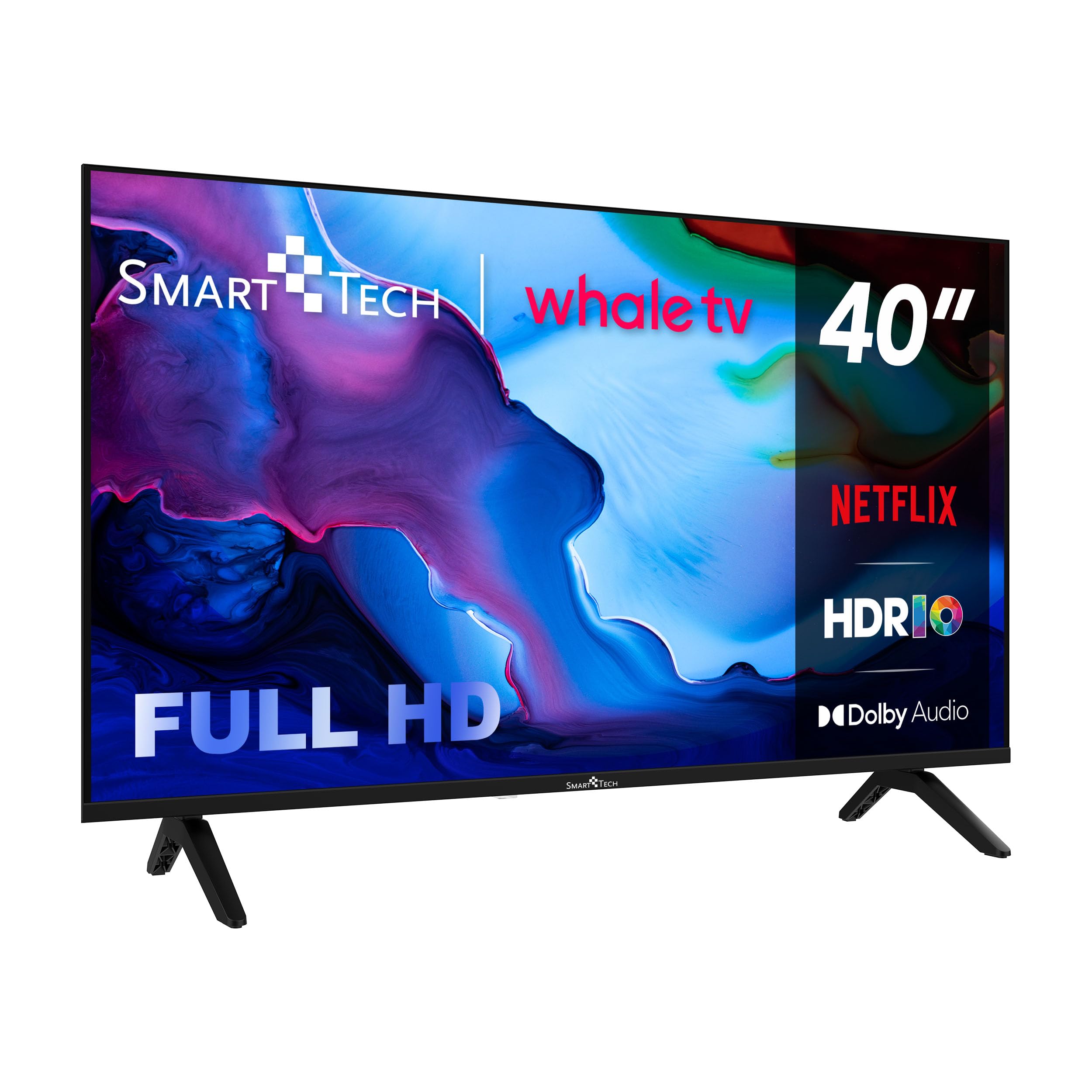 Smart Tech 40FH01K 40" FHD LED Smart TV Netflix YouTube Disney +