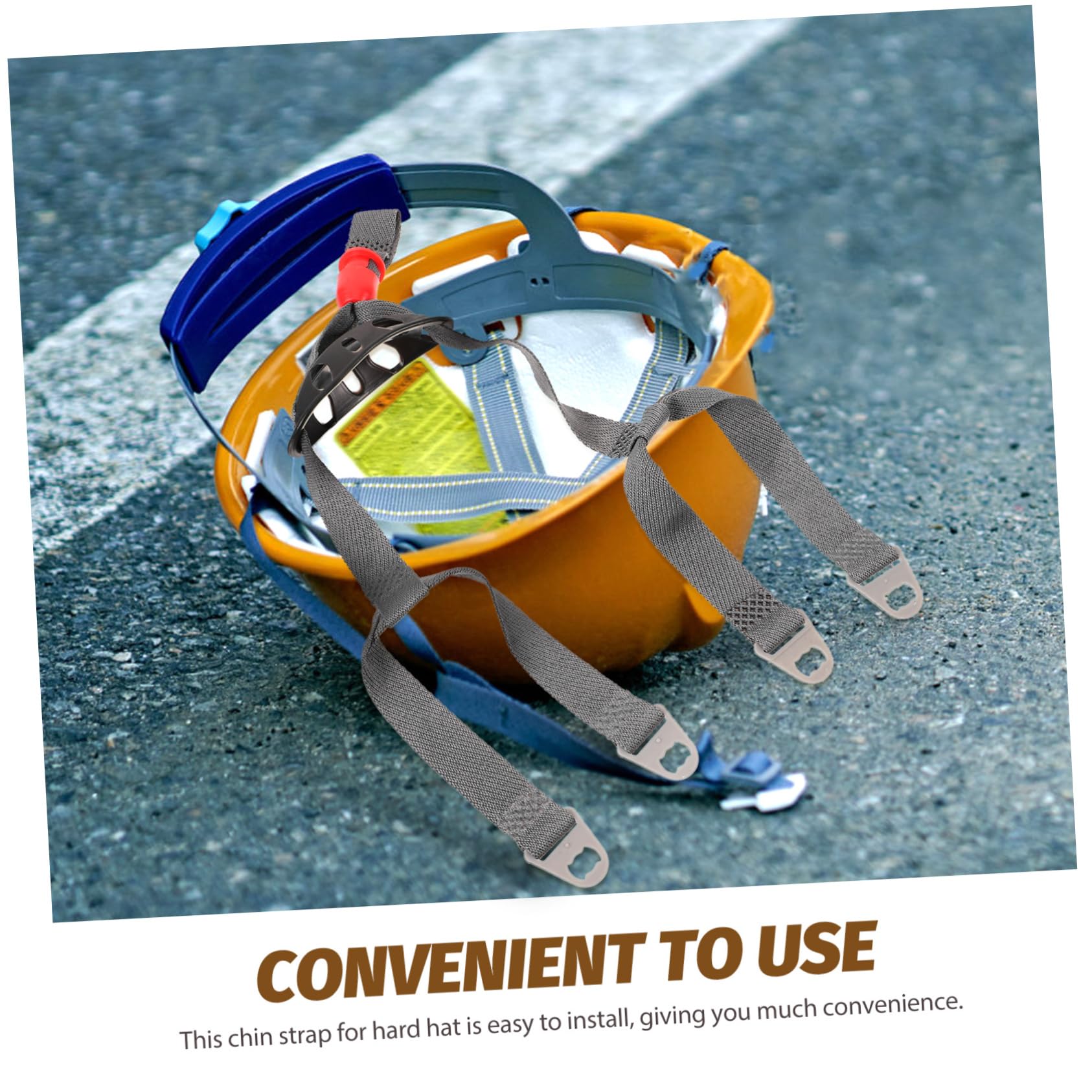 3 Pièces Mentonnière Casque Sécurité - Sangle Remplacement Polyester Noire, Confortable Et Robuste Pour Casques Chantier