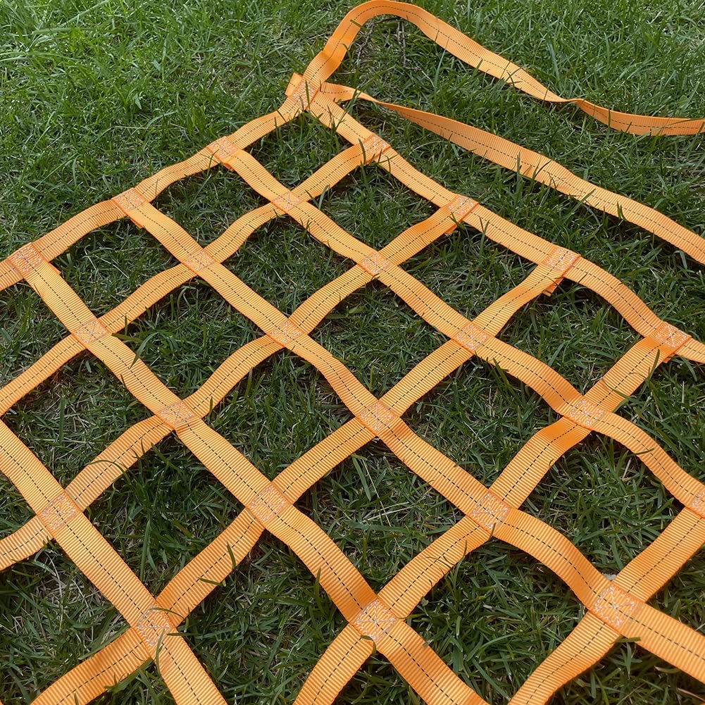 Lasthebenetz, LKW-Ladeflächen-Ladenetz, Lastumschlag Mobiles Frachtnetz, Hängendes Netz Für BAU-Rigging, Bewegliches Abschleppen, Hebearbeitsausrüstung (Farbe : Orange, Größe : 2x2m-2t)