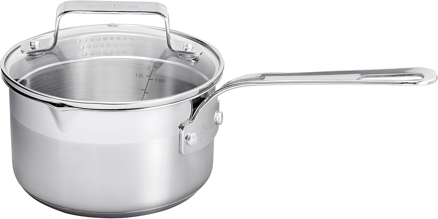 Jamie Oliver Saucepan 16 cm/1,8L/With Measuring Marks/Suitable for all
