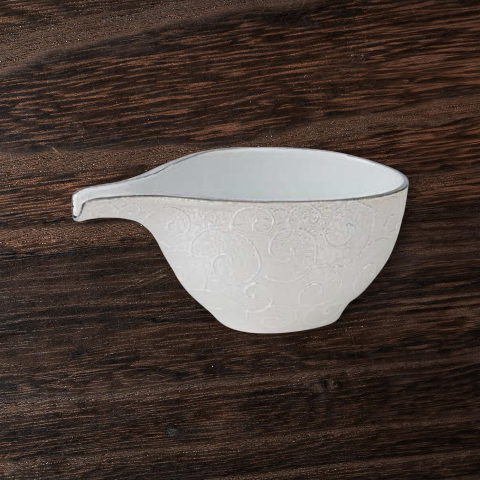 ???(Sho Bifu) Takumifu Arita Ware 6.7 inches (17 cm), Tokuri Arabesque Platinum Katakuchi Sake Bottle, Made in Japan