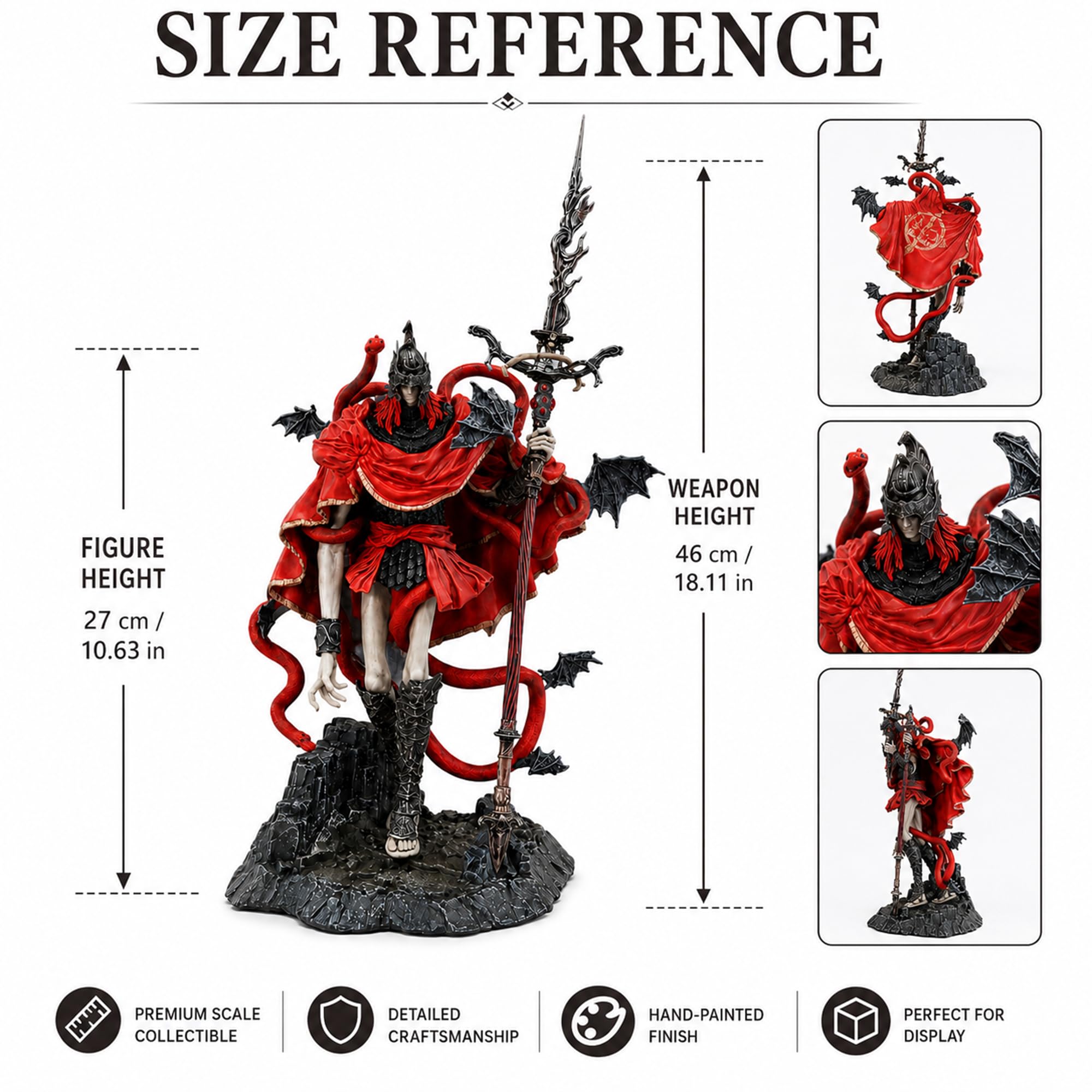 Eldens Rings Messmer The Impaler Figura 27cm PVC Coleccionable