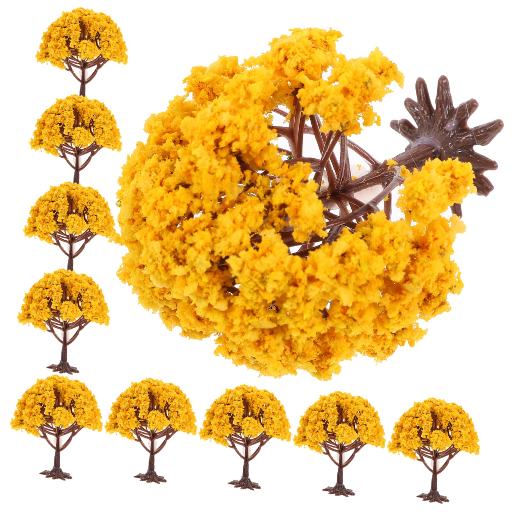 POPETPOP 30 Piezas Microdecoración Paisajística Terreno Planta Arbol Paisaje Árbol Modelo Árboles Modelo Árboles para Maquetas Trenes Sa60 Árbol Pequeño Esponja Decoración del Árbol