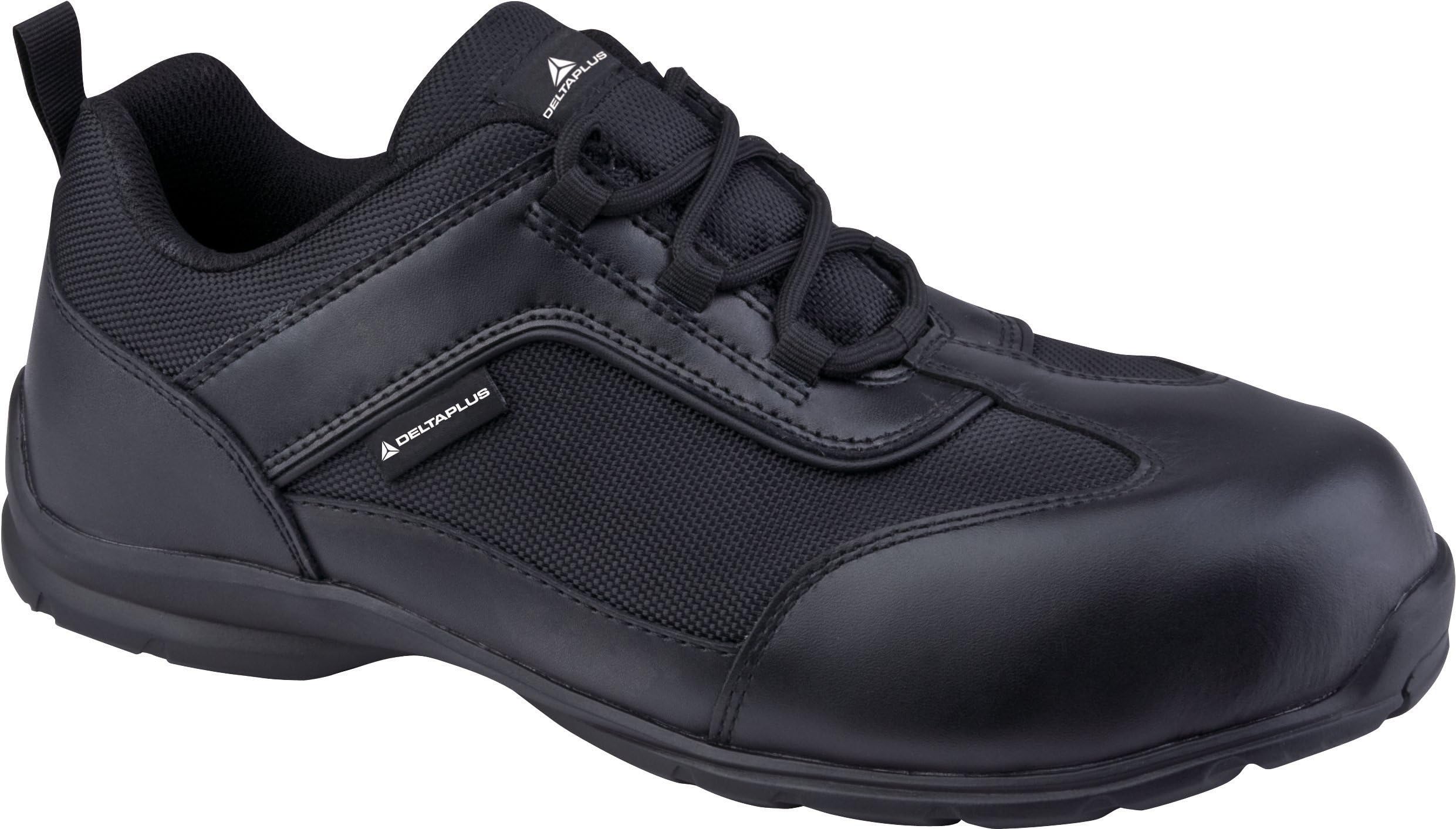 Delta Plus Footwear – Big Boss Leather Shoe Set, Black, Size 44 (1 Pair)
