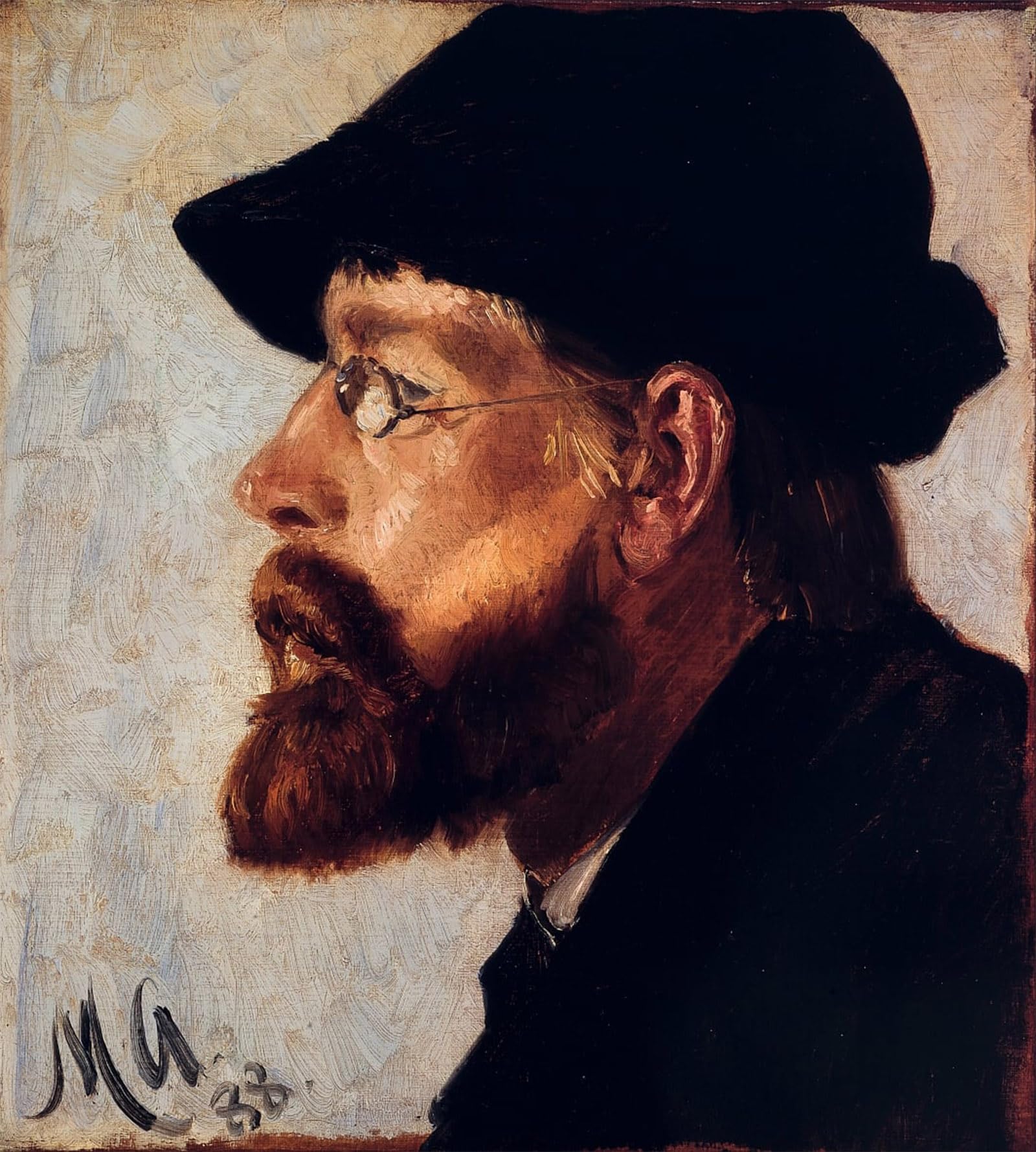 POSTERIIk Vintage Art Print Images Pictures Print Nils Hansteen by Michael Peter Ancher Modern Colour Posters for Office Home Decor 60x90cm