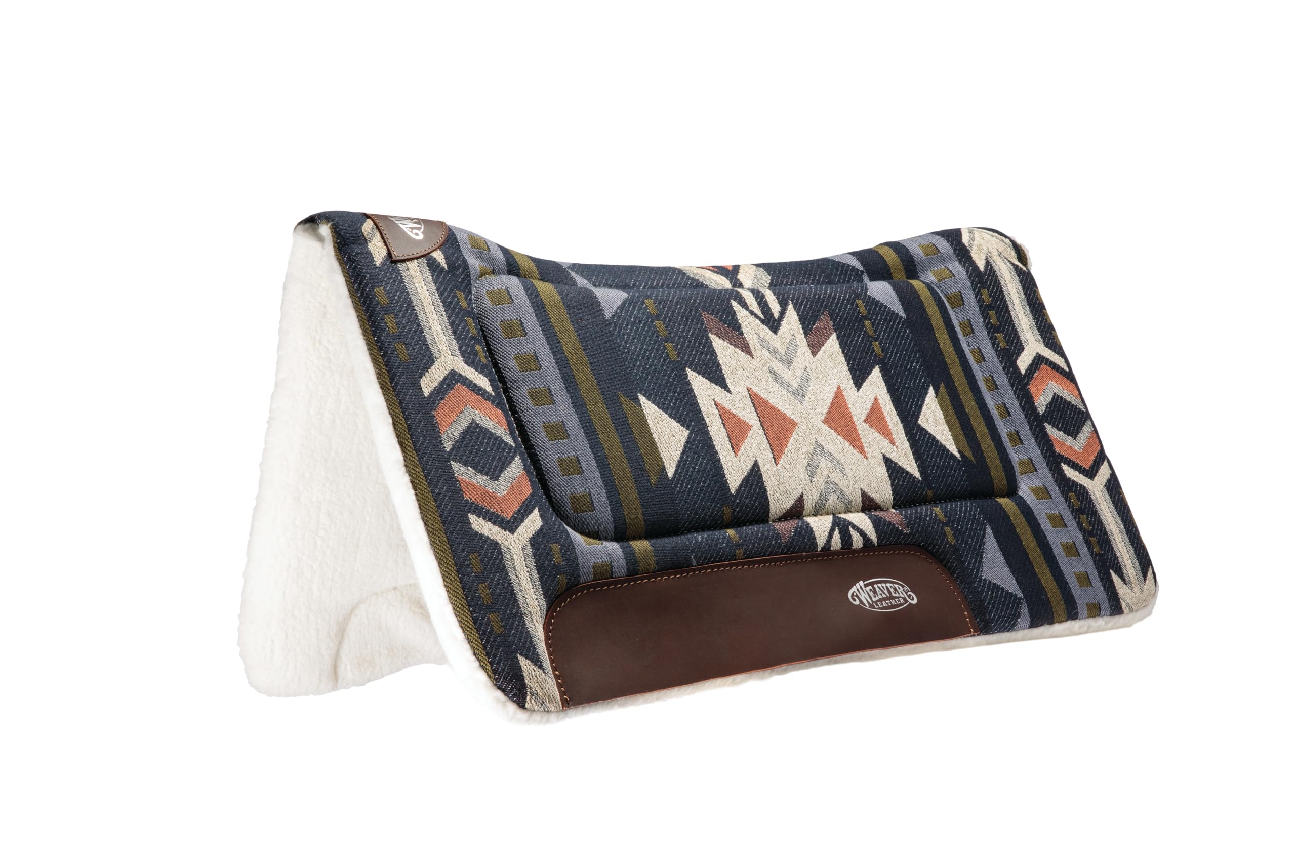 WEAVER Tapis de selle profilé en polaire Bleu marine 30 x 30 cm