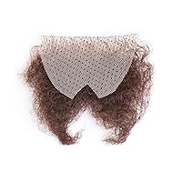 Vista 2 de Pelo privado falso hecho a mano Biniki pelo Temprature fibra añadiendo volumen (Style3, marrón oscuro)