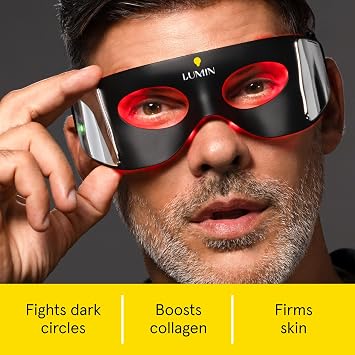 Luminator LED Eye Mask for Men and Women Skincare - Anti-Aging, Boost Collagen, Reduce Dark Circles & Wrinkles, Red Light Therapy for Under-Eye Treatment & Rejuvenation - Only 3 Minutes a Day